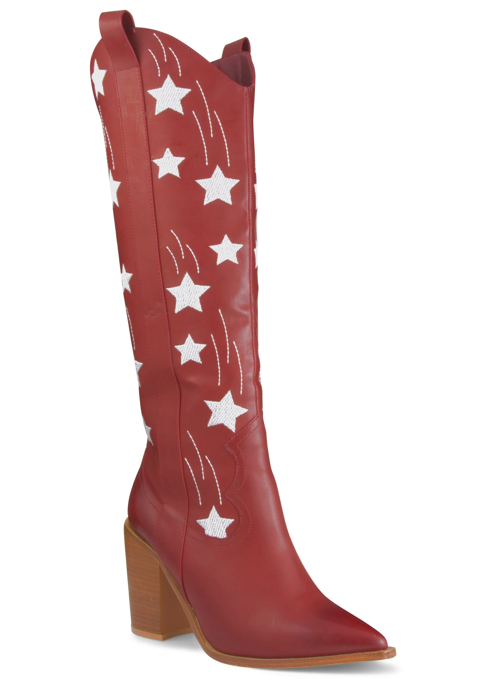 Americana Cowgirl Boots - Red - Image 5