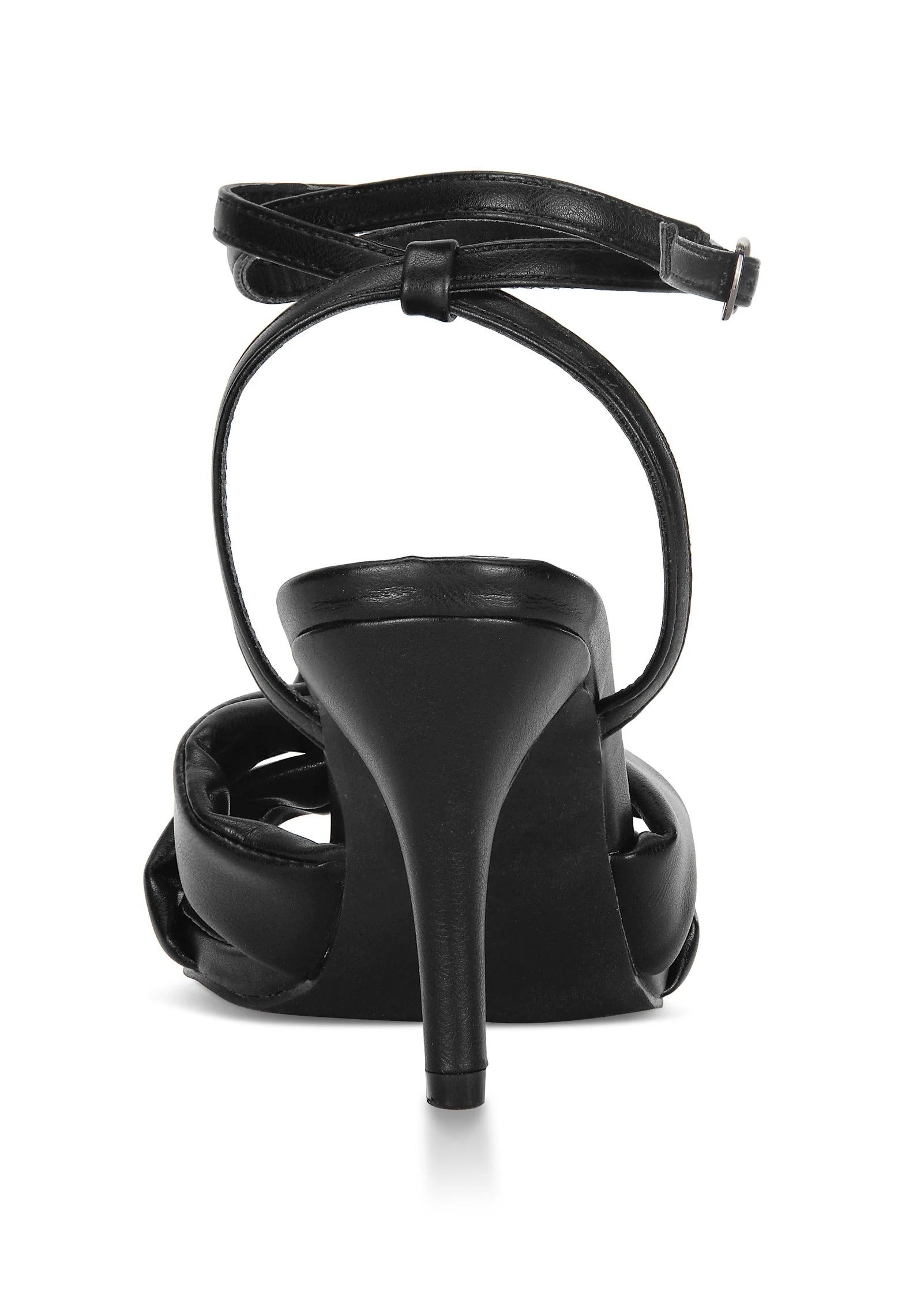 Knot Strap Heel - Black - Image 4