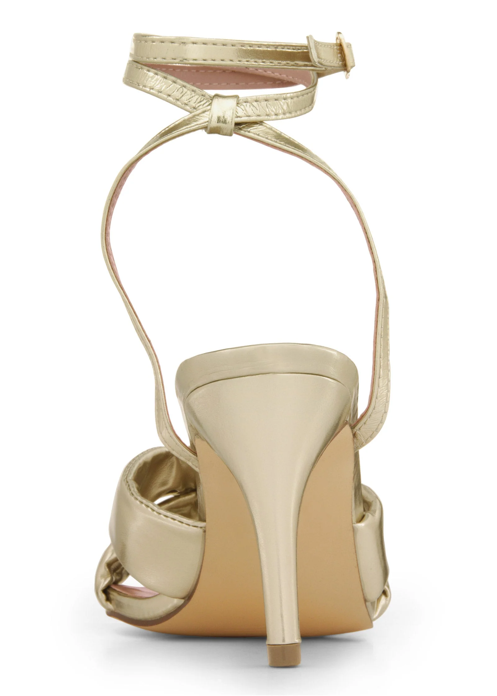 Knot Strap Heel - Gold - Image 4