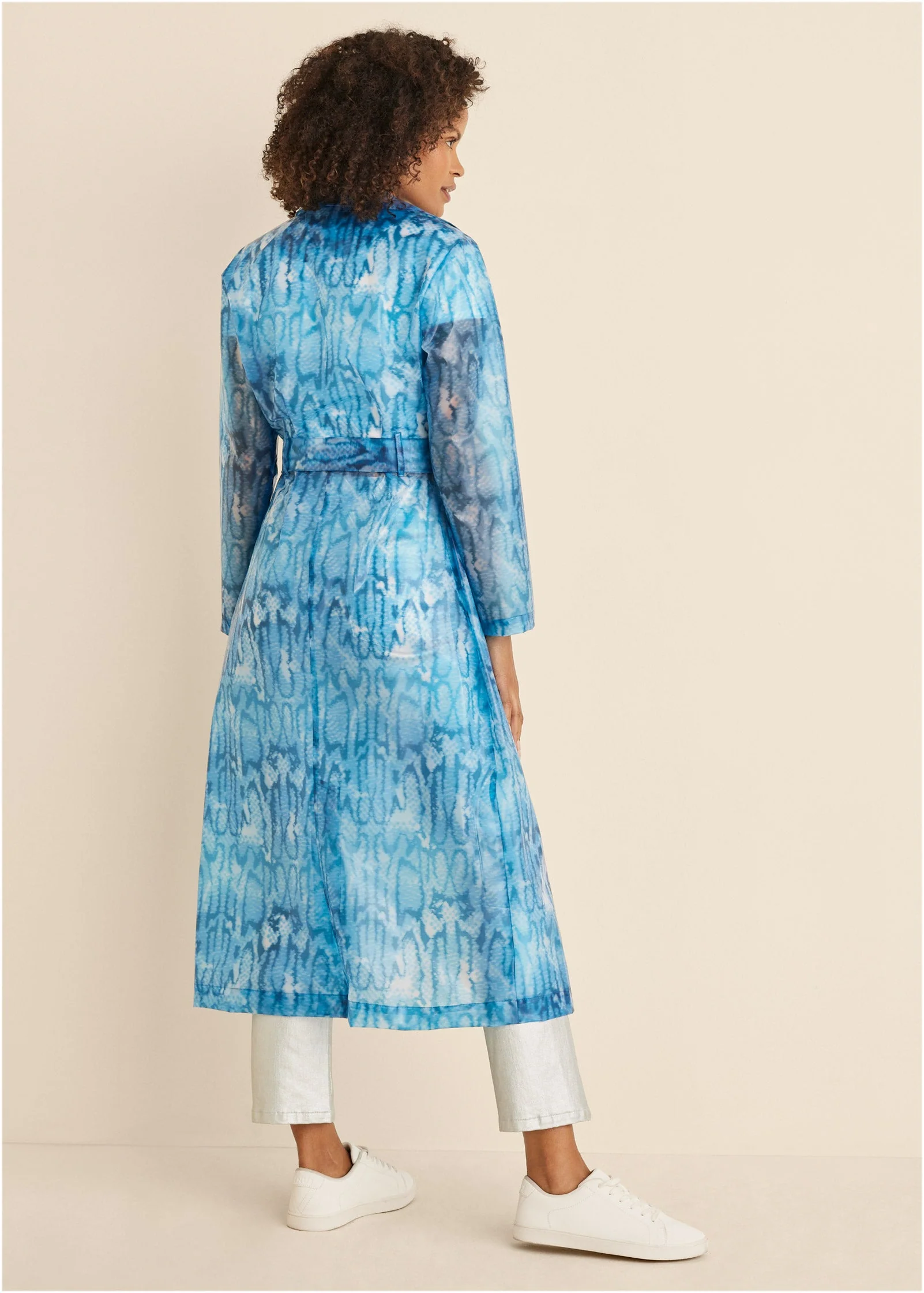 Vinyl Trench Coat - Water Snake - Image 2