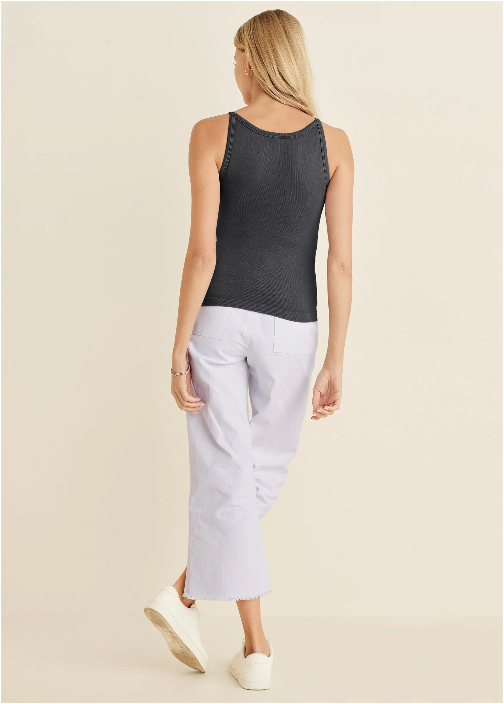 Seamless Tank - Jet Black - Image 3