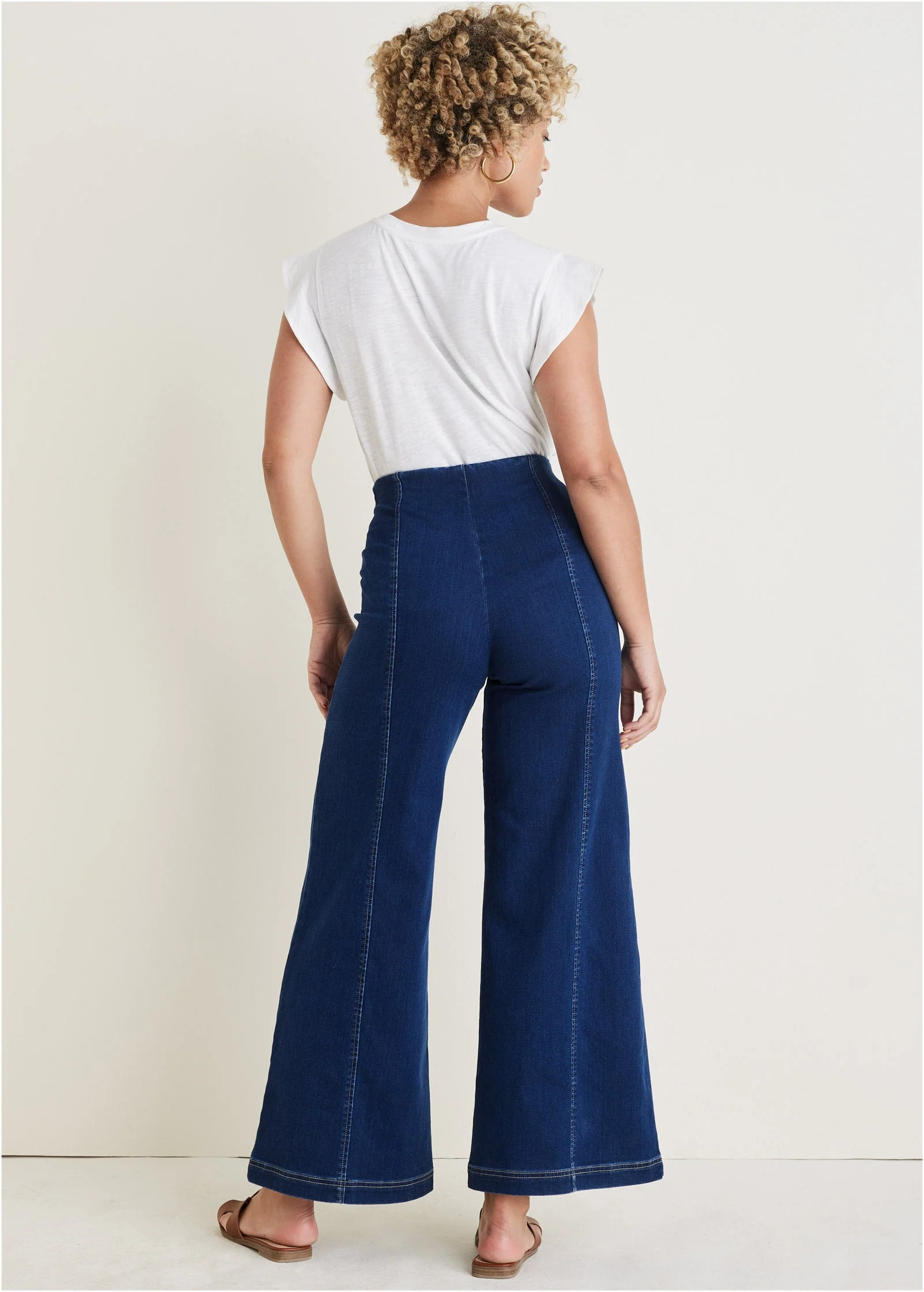 Ruffle Sleeve Tee - Cloud Dancer - Image 3