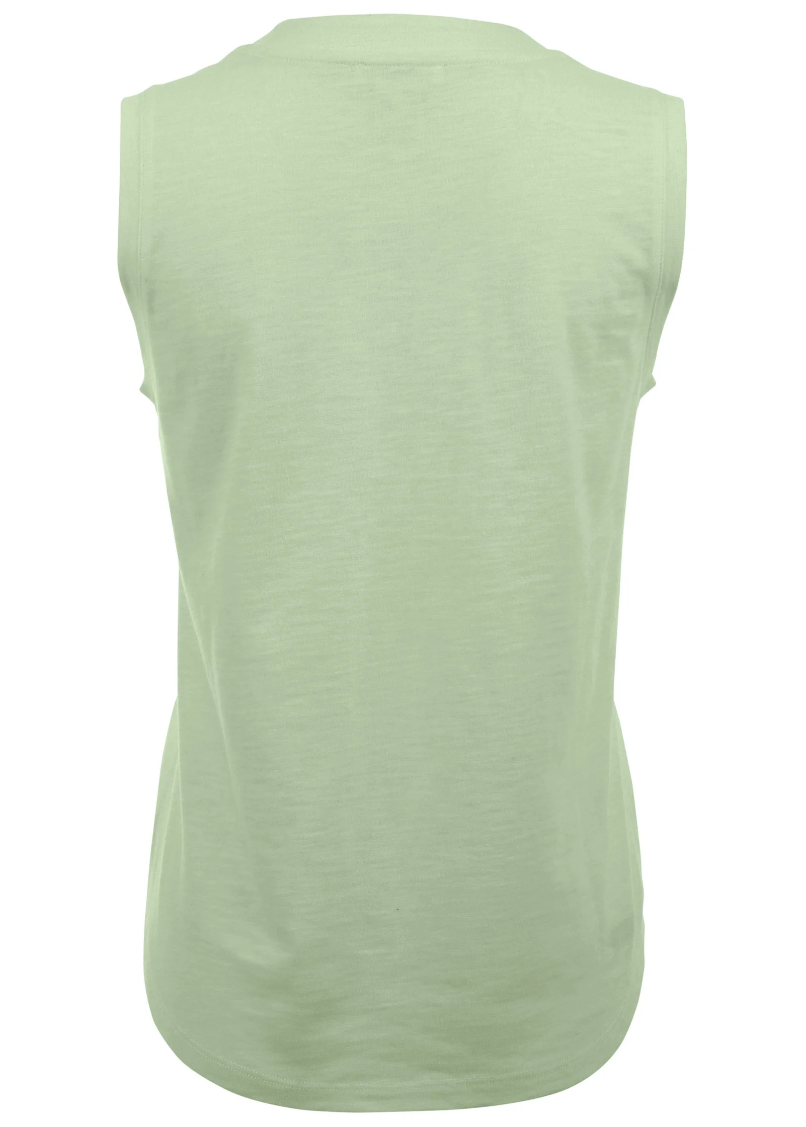 V-Neck Shirred Tank - Mint - Image 5