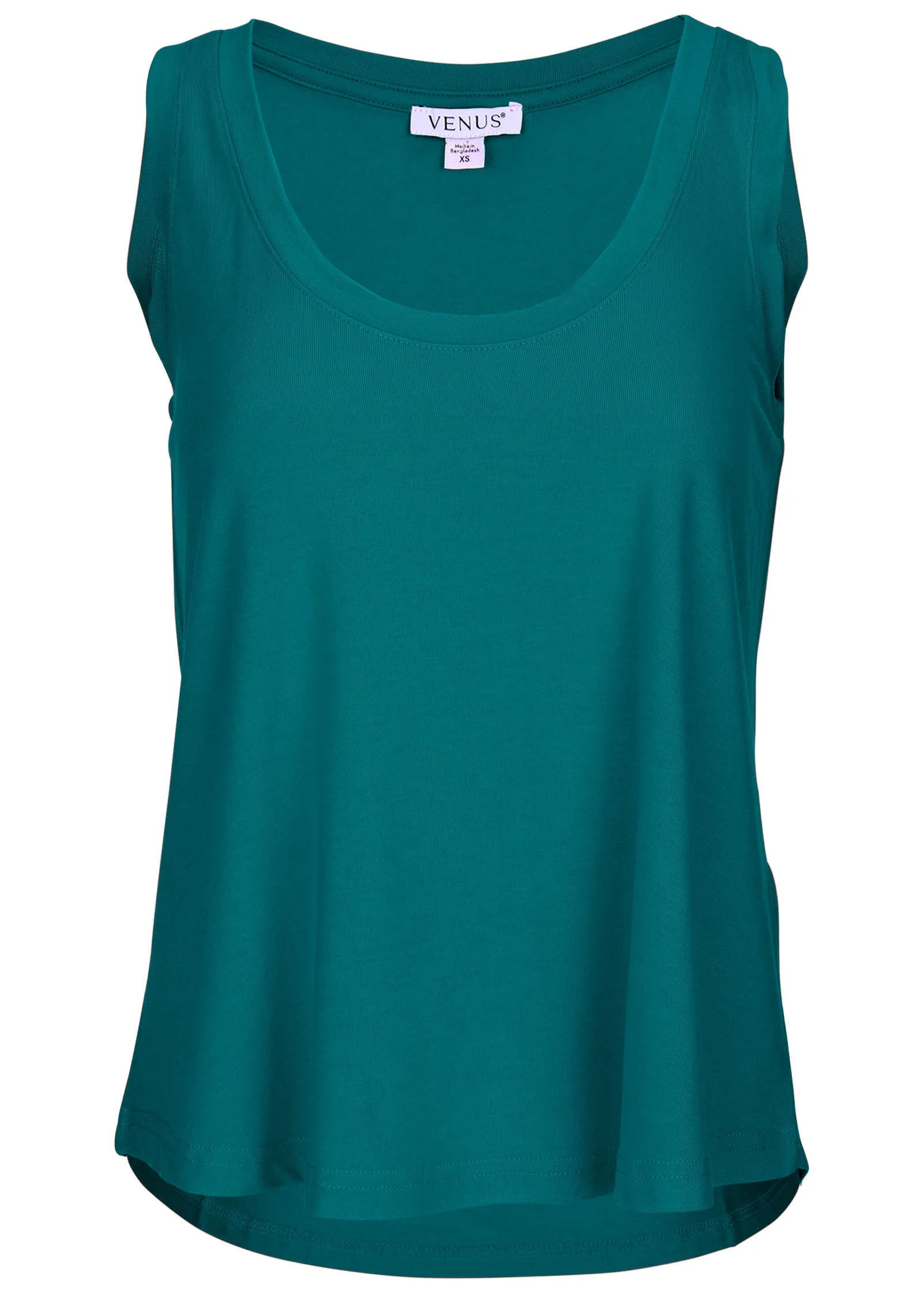 Scoop Neck Tank - Teal - Image 4