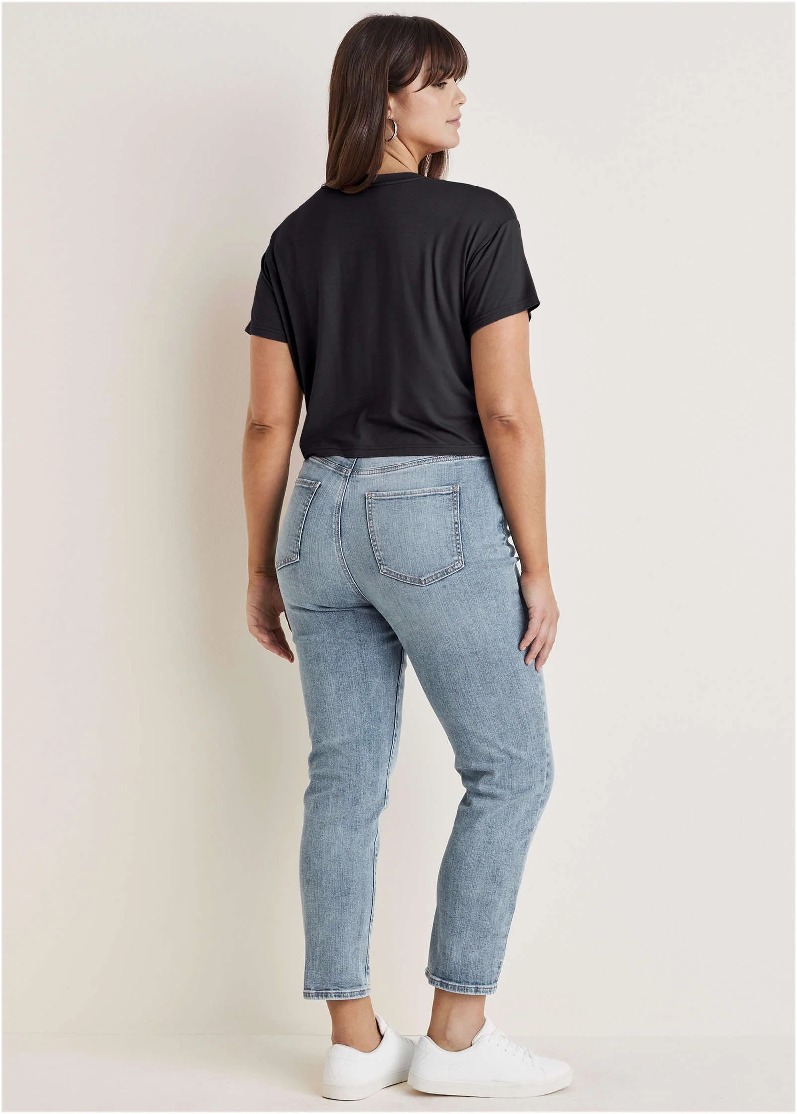 Crew Neck Tee - Jet Black - Image 6