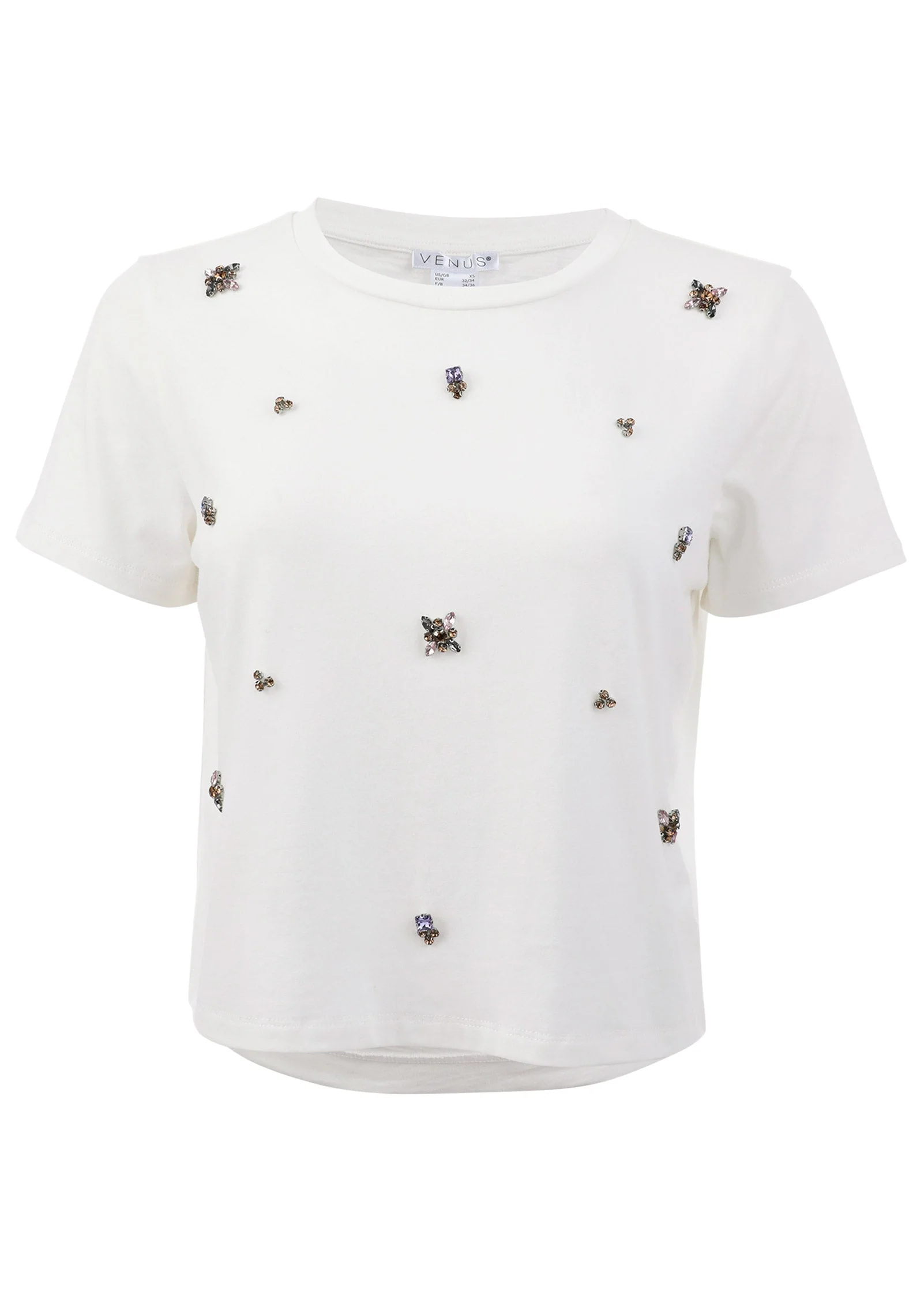 Embellished Tee - Cloud Dancer - Image 5