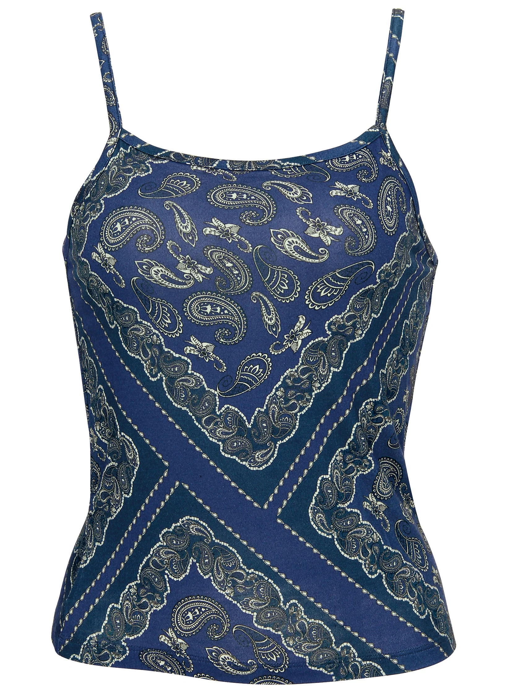 Bandana Print Tank - Bandana Blue - Image 4