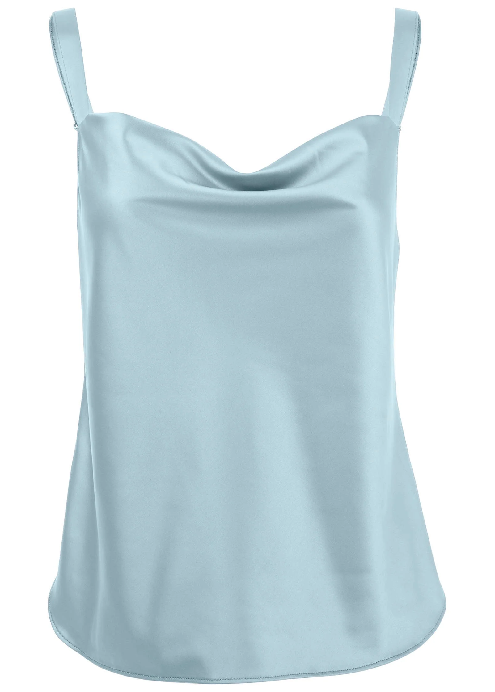Cowl Neck Tank - Light Blue - Image 4