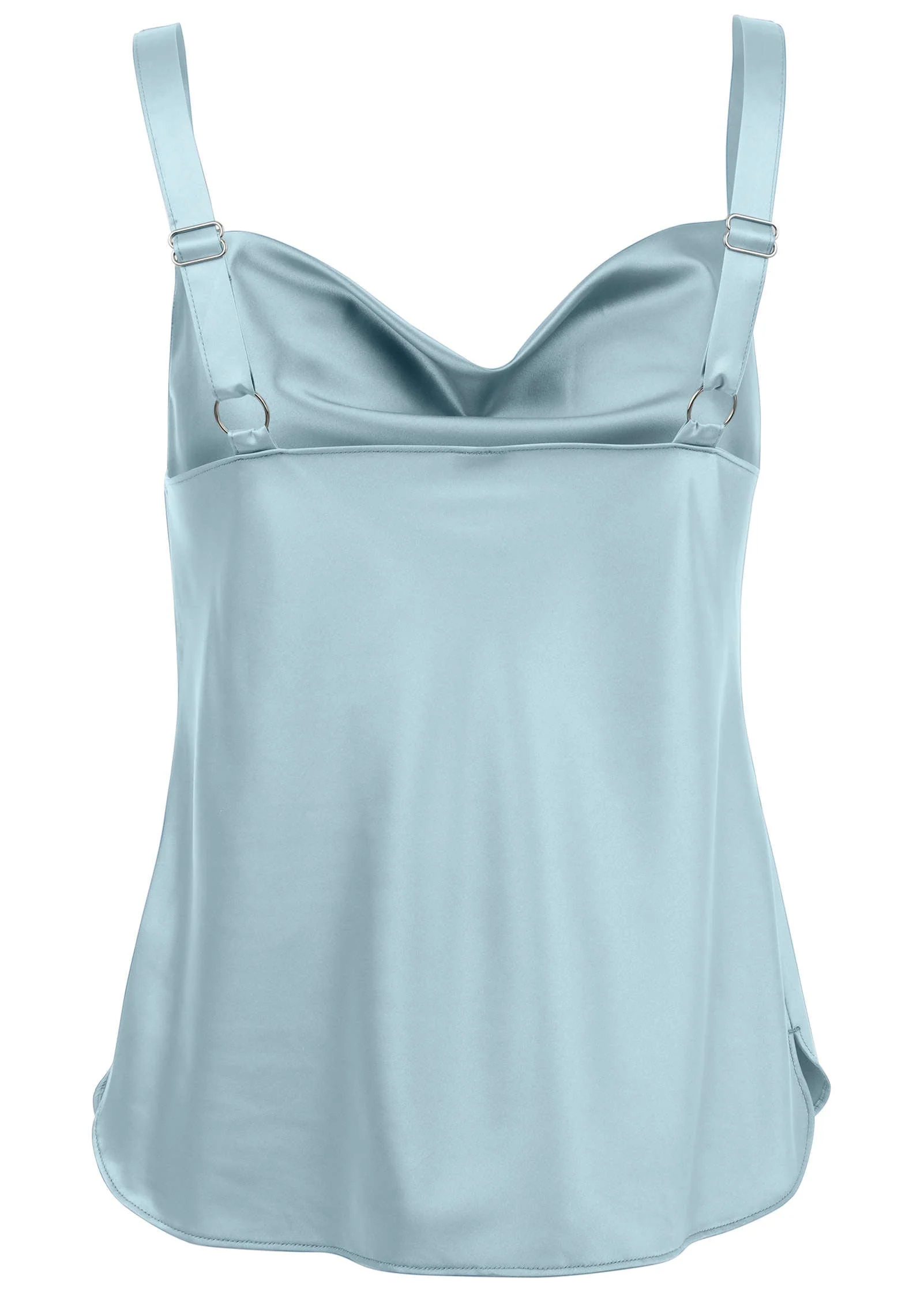 Cowl Neck Tank - Light Blue - Image 5