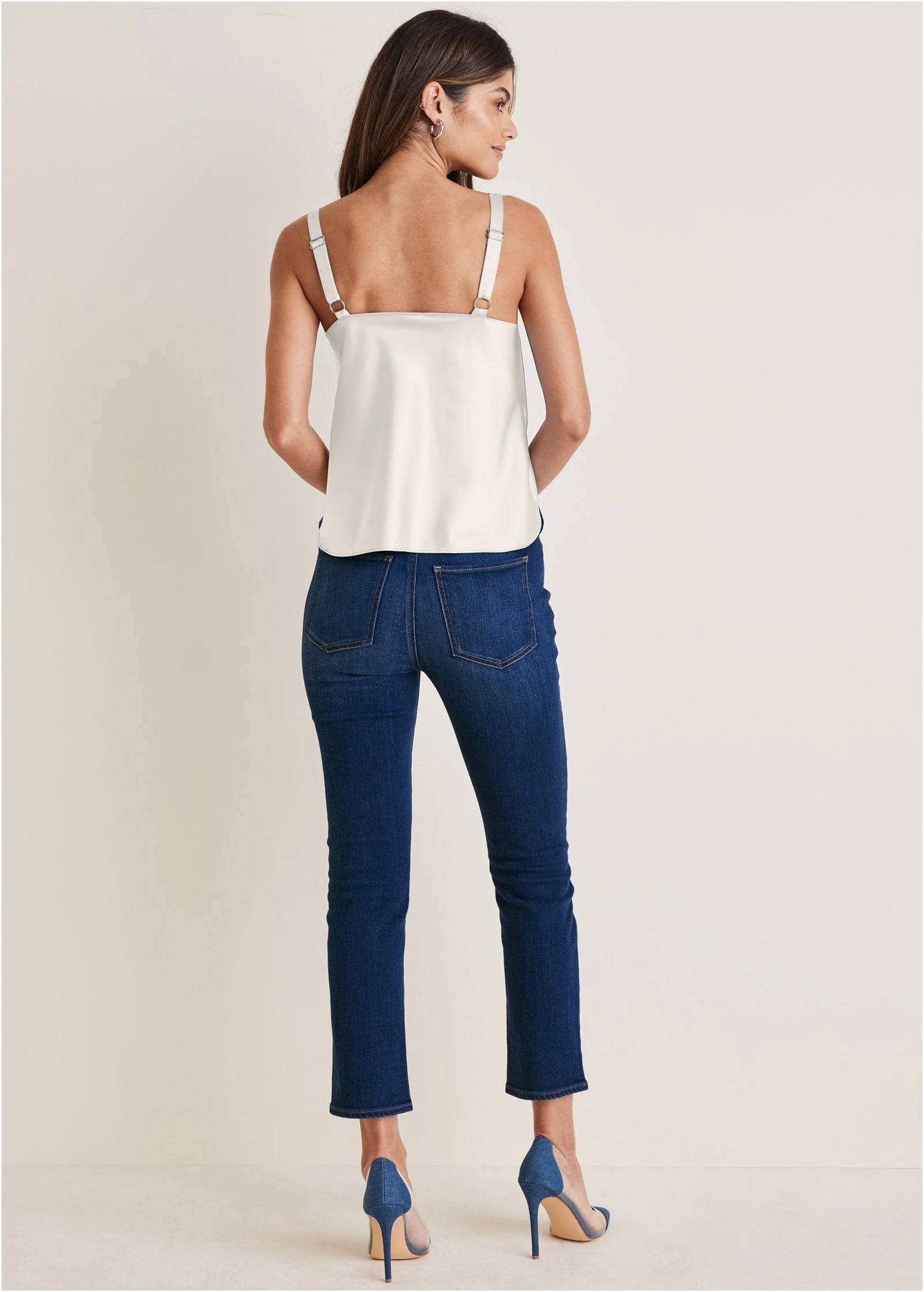 Cowl Neck Tank - Off White - Image 3