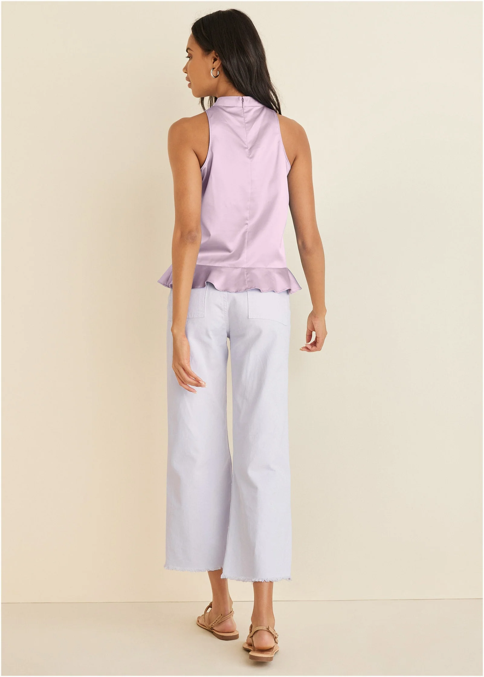 Peplum Top - Lilac - Image 2