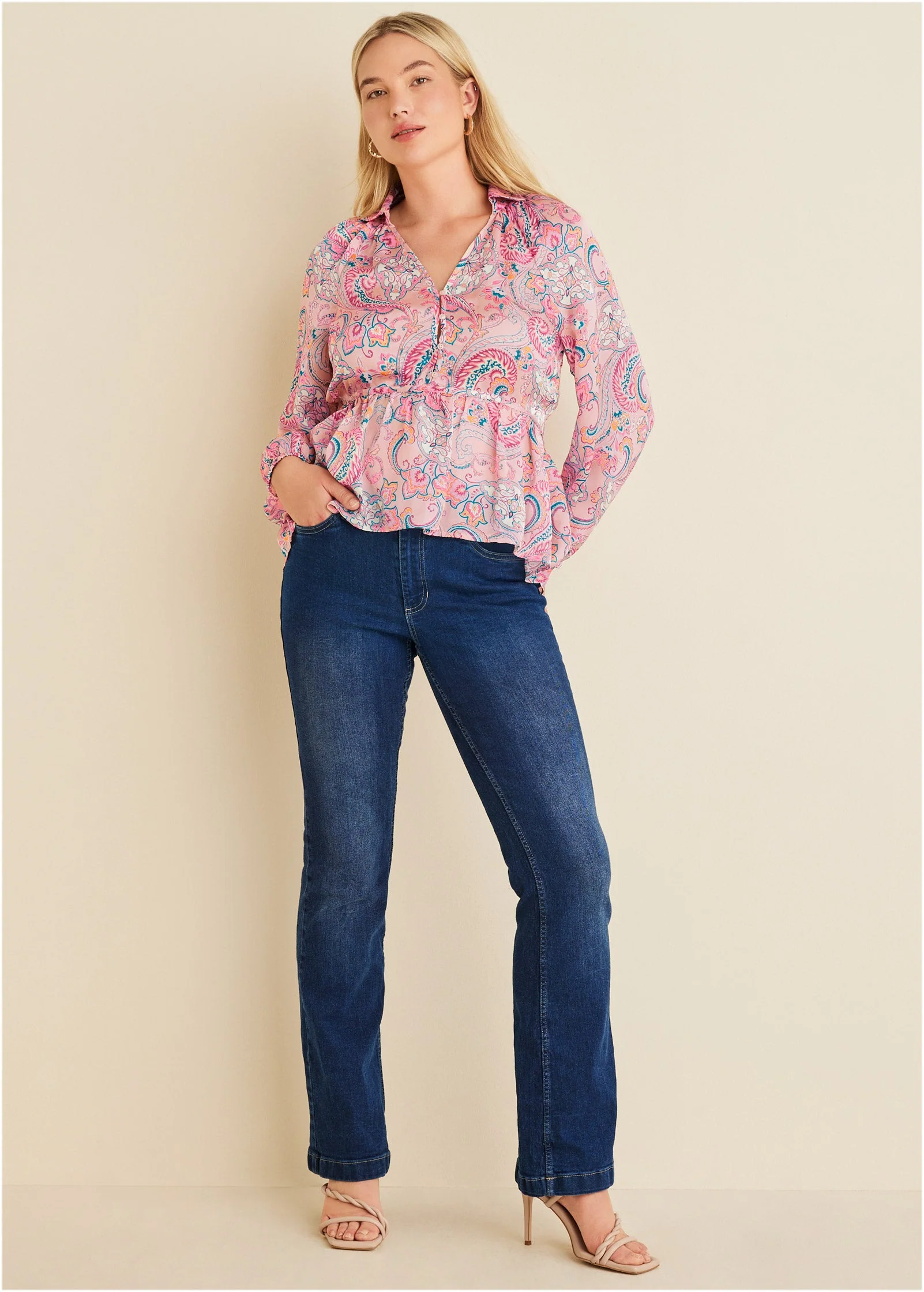 High-Low Blouse - Venetian Paisley - Image 6