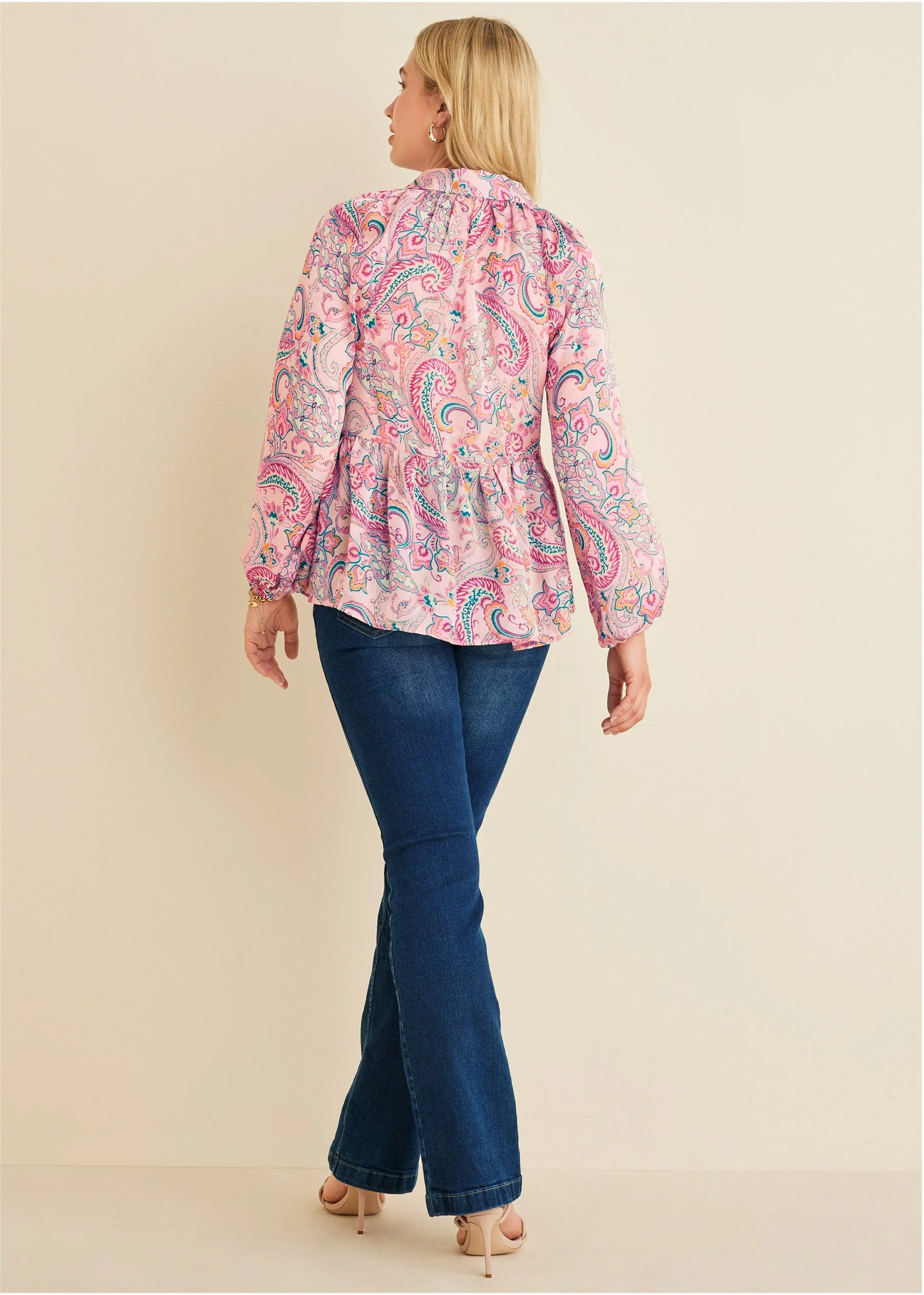 High-Low Blouse - Venetian Paisley - Image 7