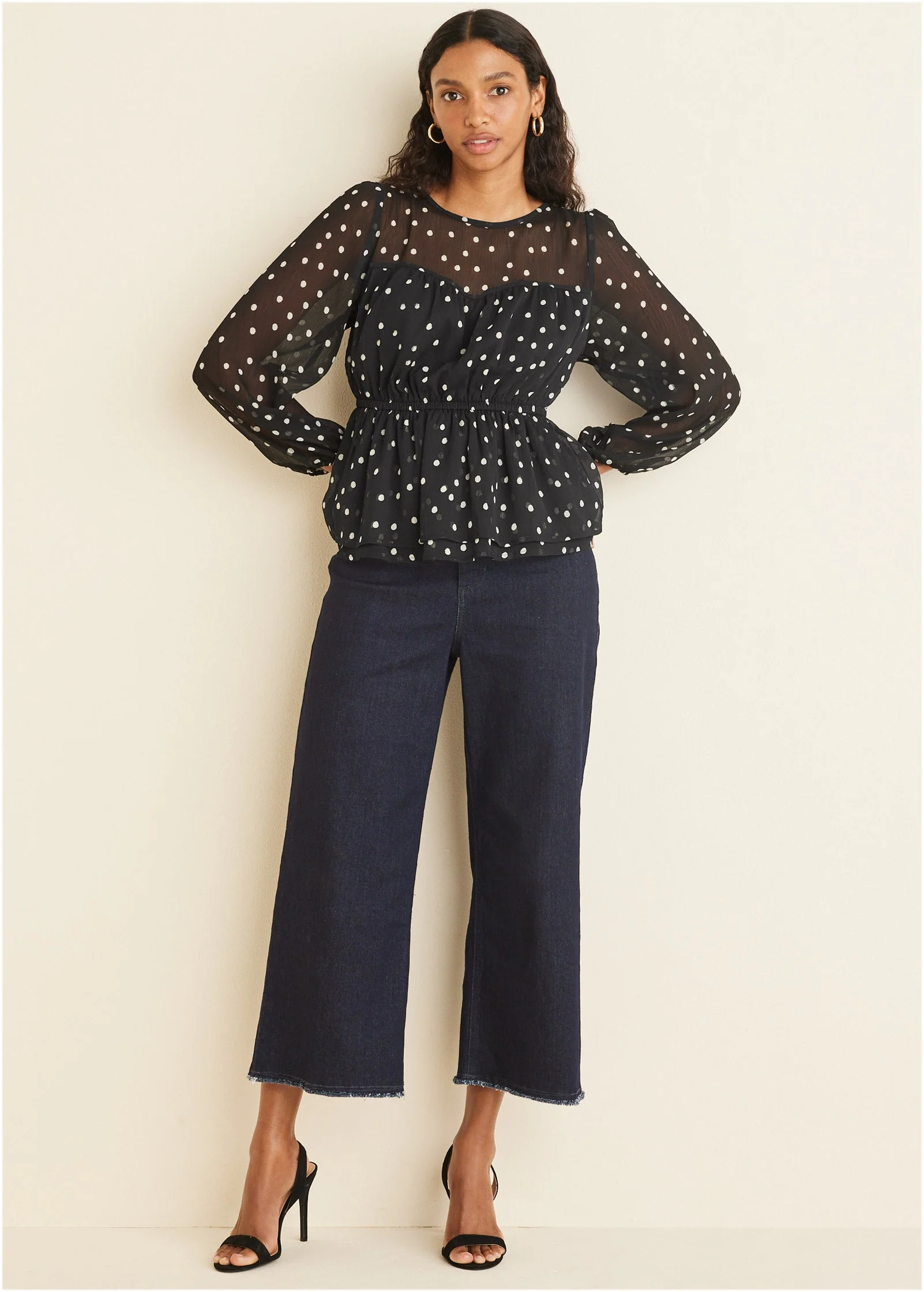 Sheer Beauty Blouse - Dolce Vita Dot - Image 2