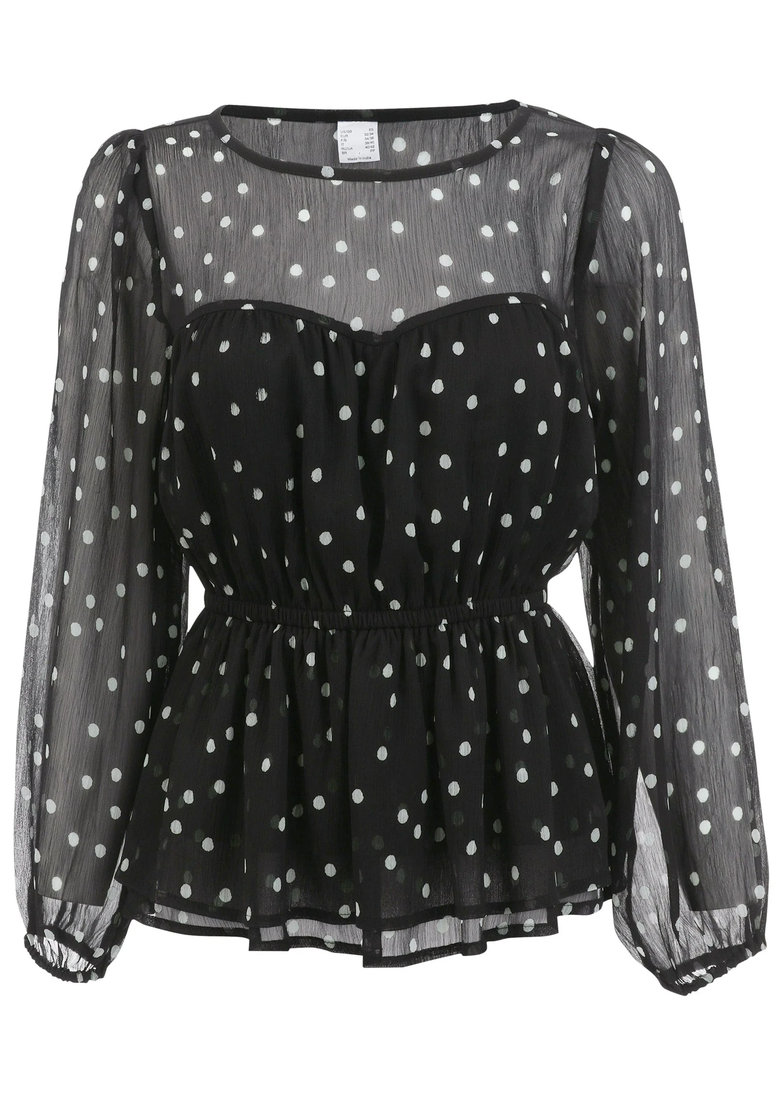 Sheer Beauty Blouse - Dolce Vita Dot - Image 4