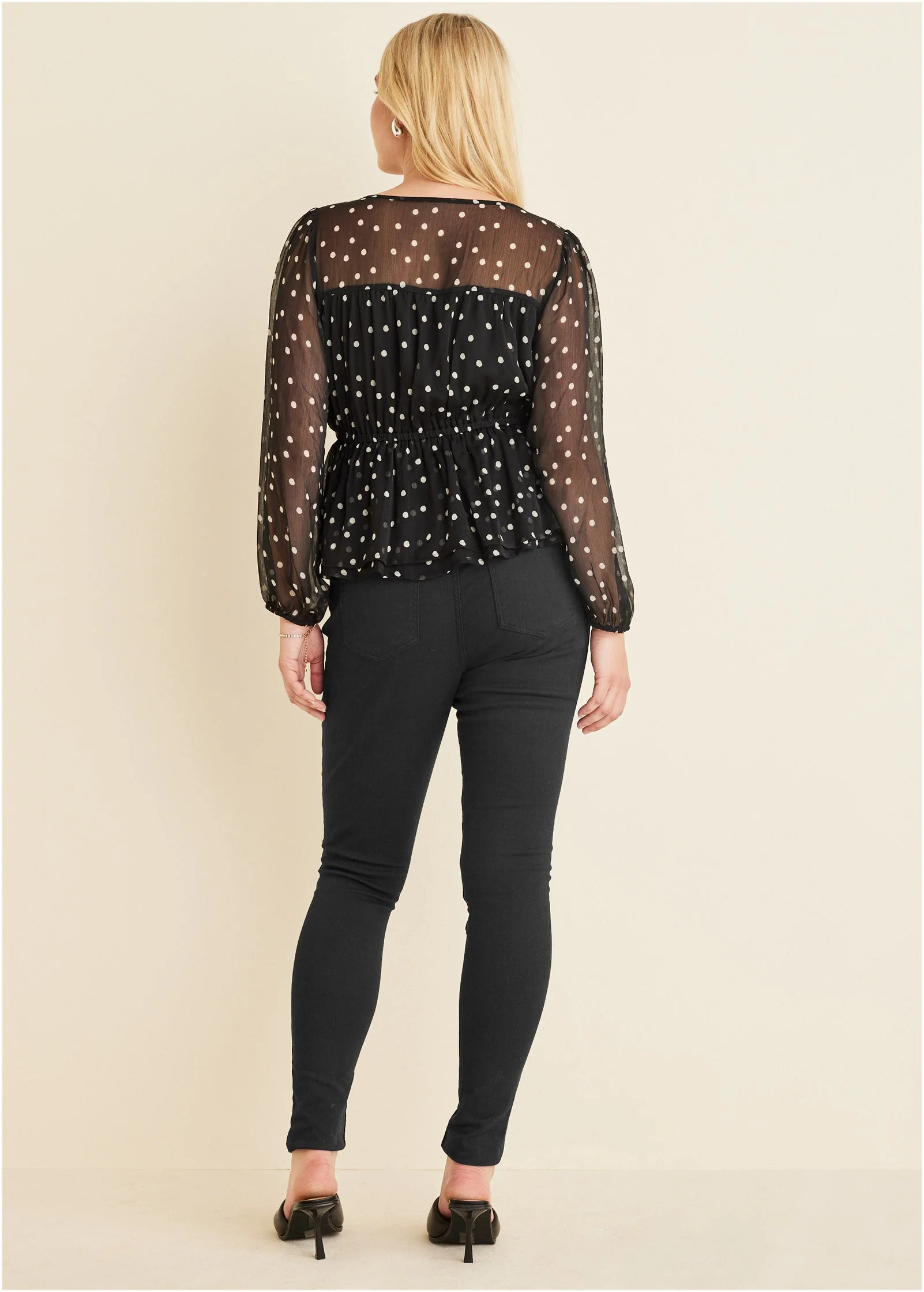 Sheer Beauty Blouse - Dolce Vita Dot - Image 8