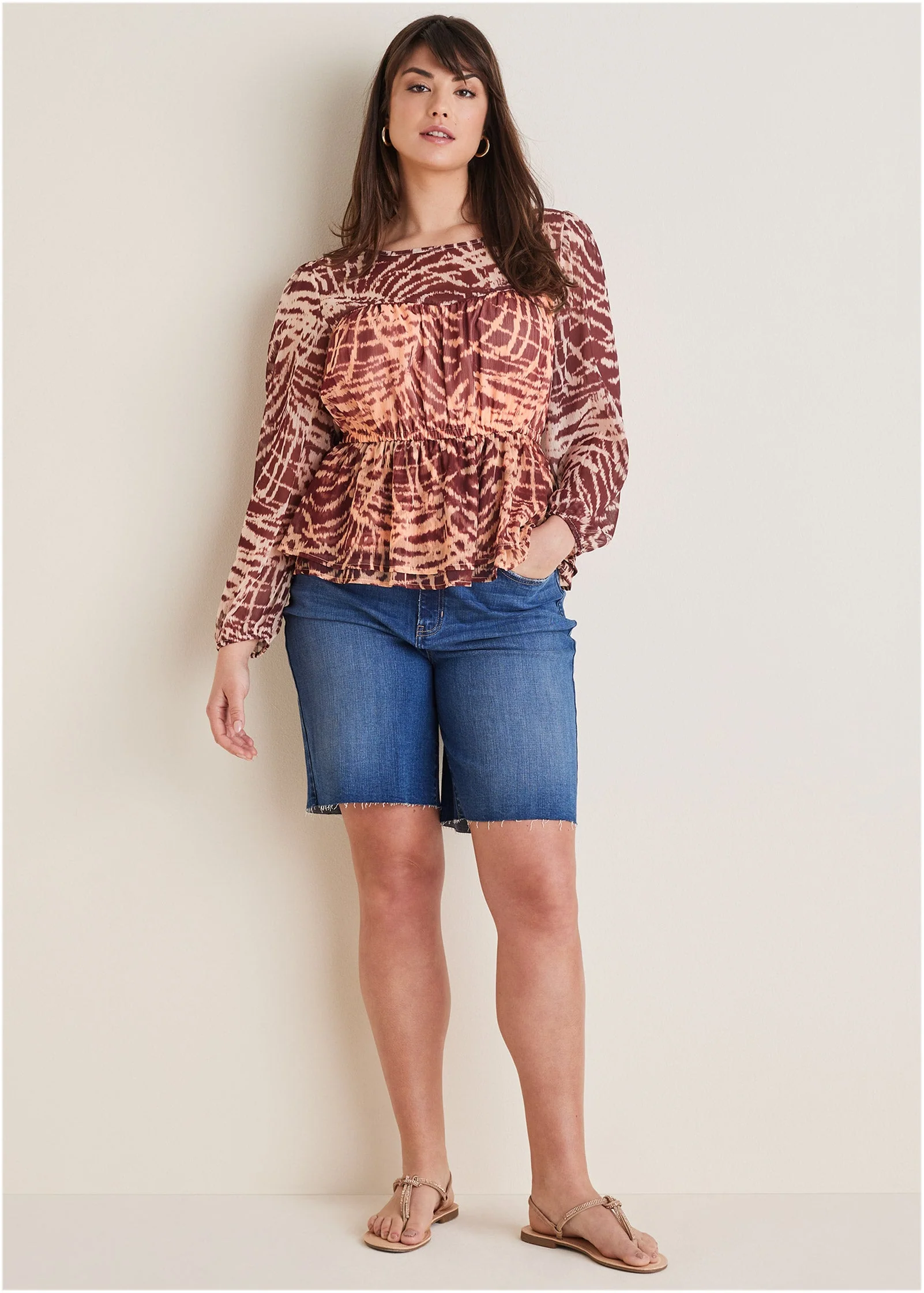 Sheer Beauty Blouse - Mystic Palm - Image 6