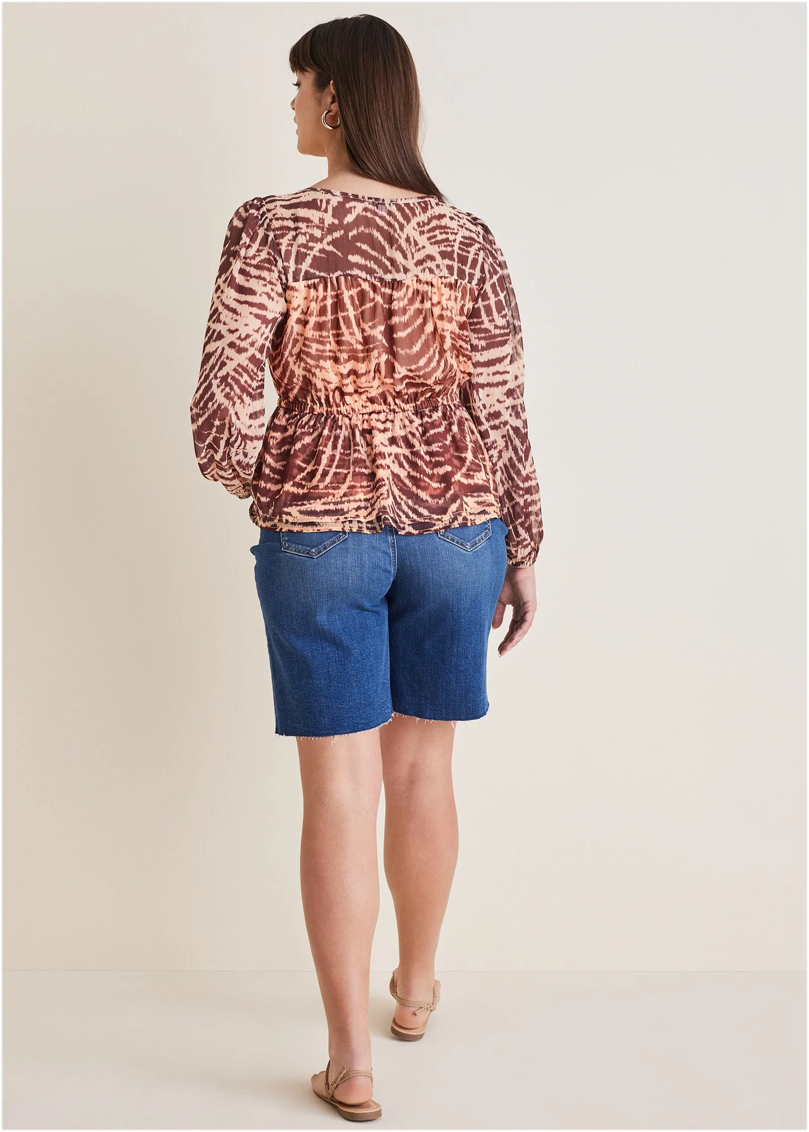 Sheer Beauty Blouse - Mystic Palm - Image 7