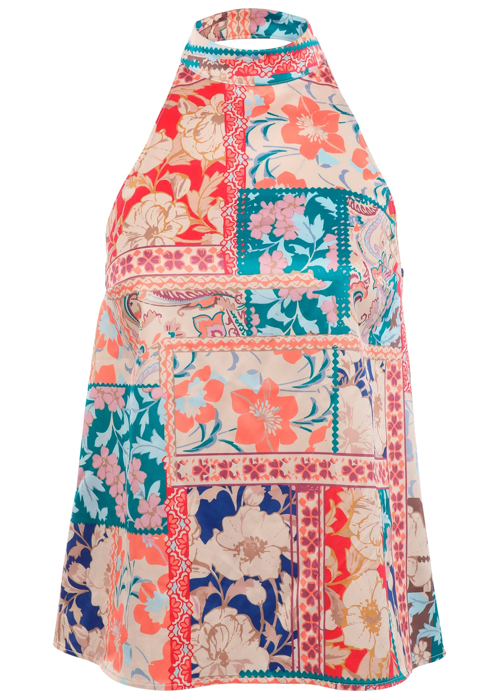 Printed Halter Top - Venetian Patchwork - Image 5