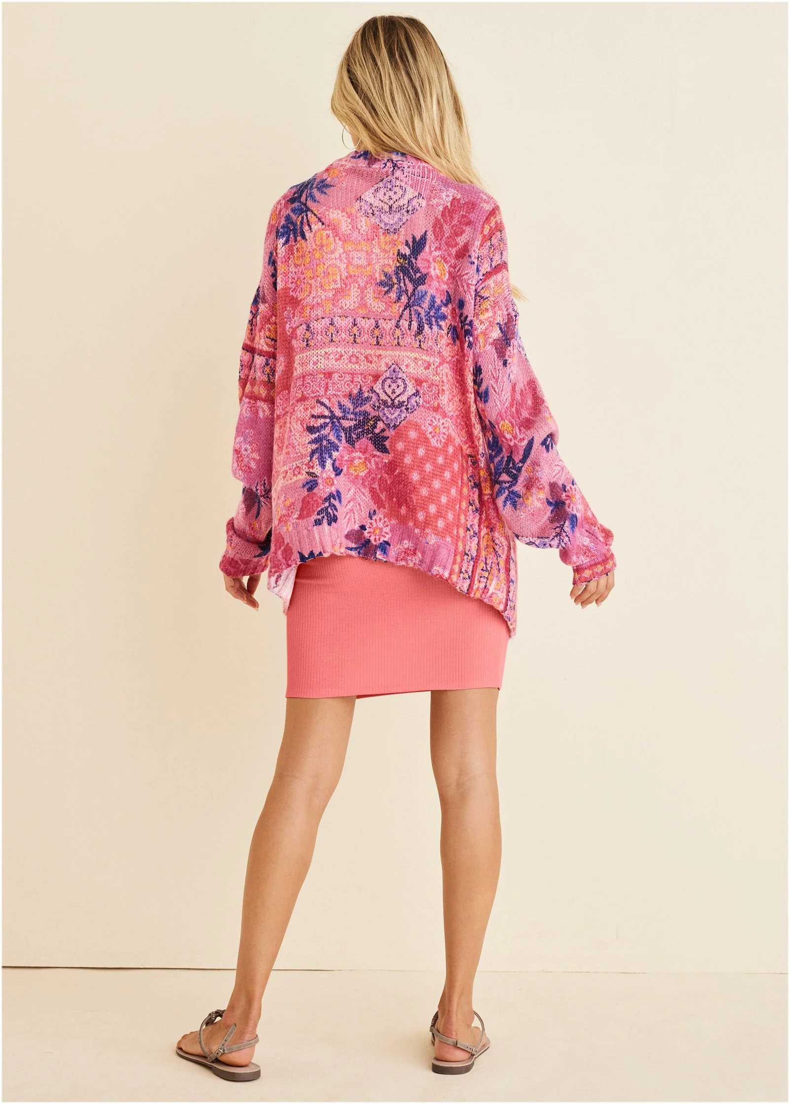Button-Up Cardigan - Sunset Medley - Image 2