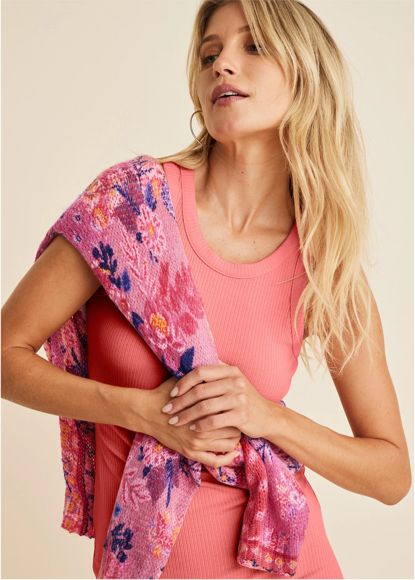 Button-Up Cardigan - Sunset Medley - Image 7