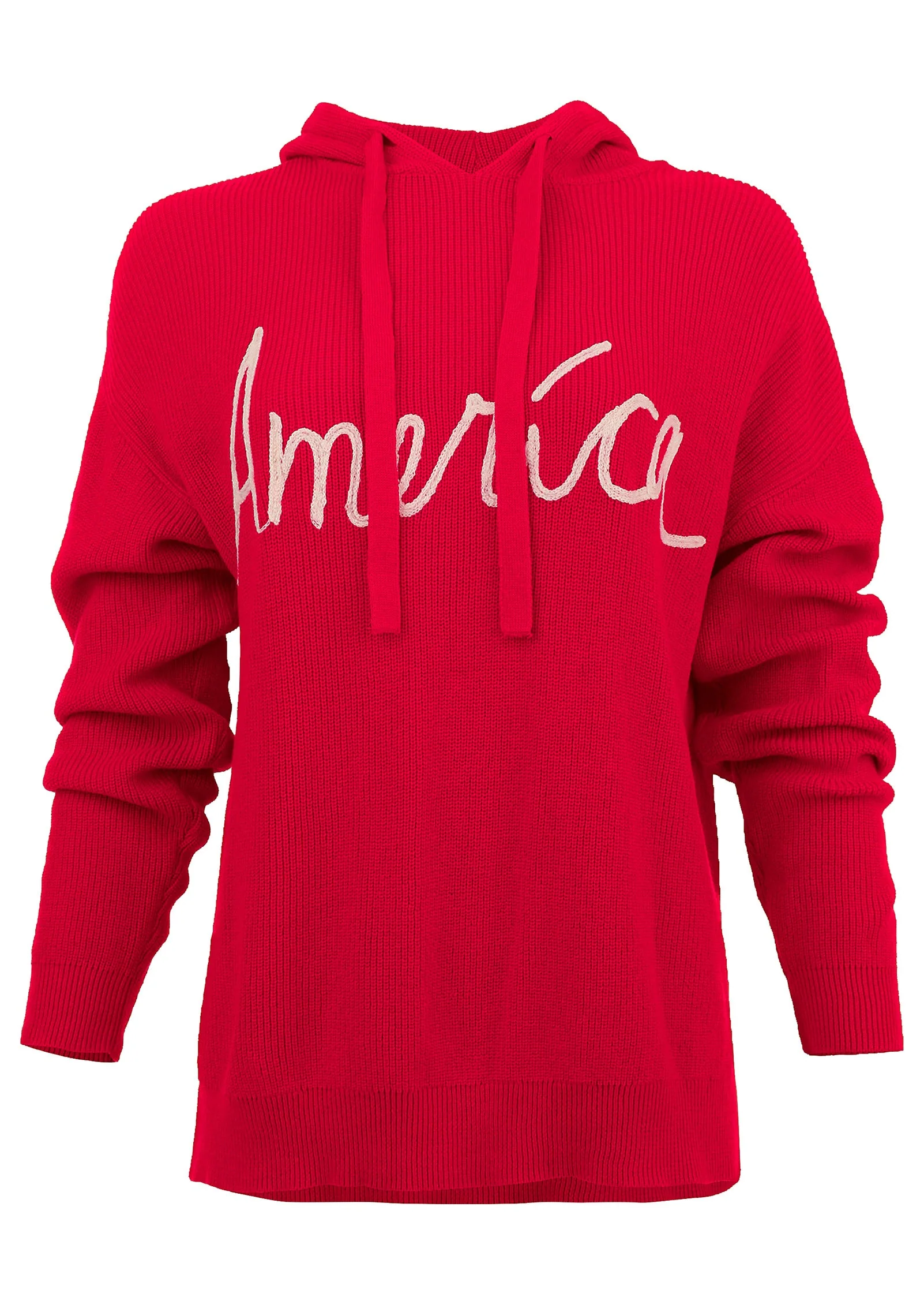 America Hoodie Sweater - Racing Red Multi - Image 5