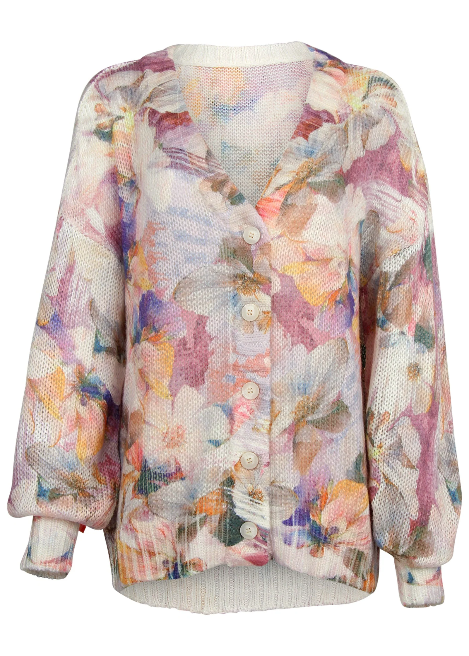 Light Weight Cardigan - Digital Wildflowers - Image 5