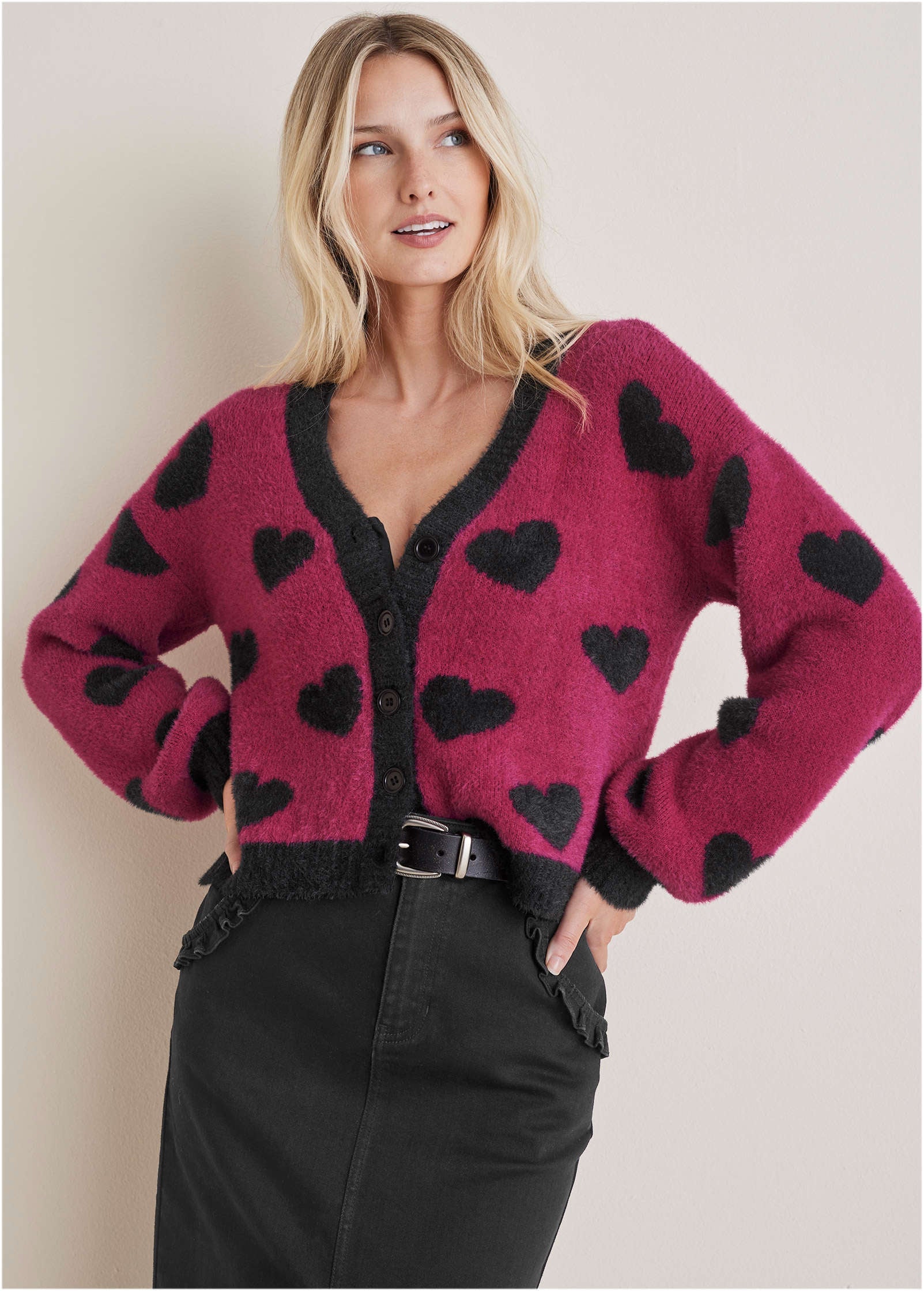 Heart Graphic Sweater - Vivacious