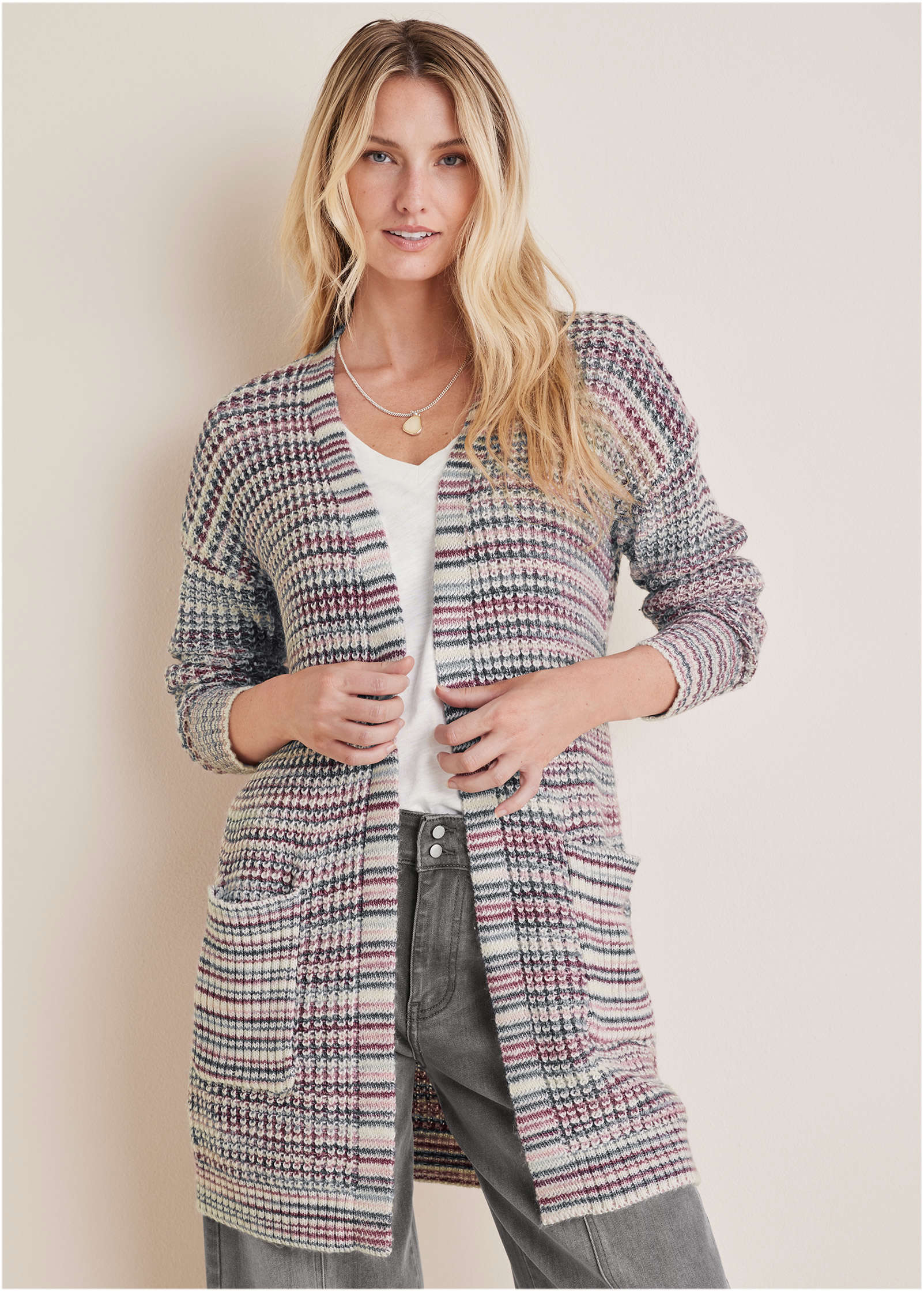 Electric City Cardigan  - Pink Multi - Image 4