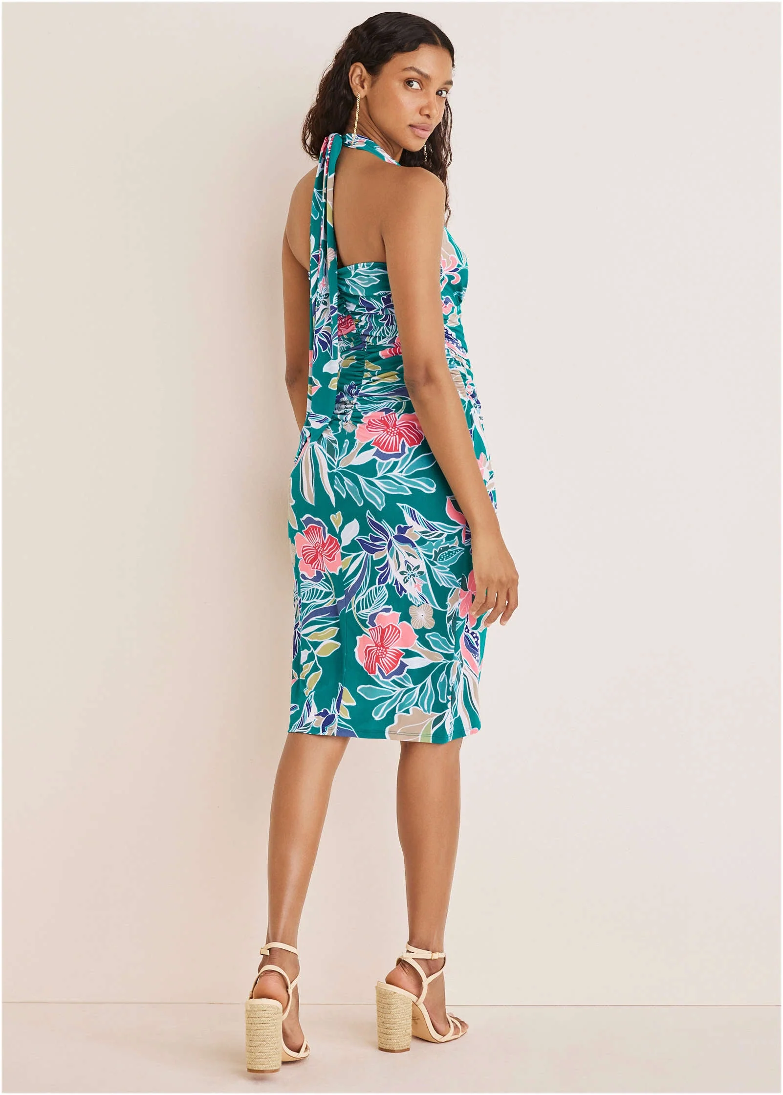 Halter Wrap Dress - Paradise Floral - Image 2