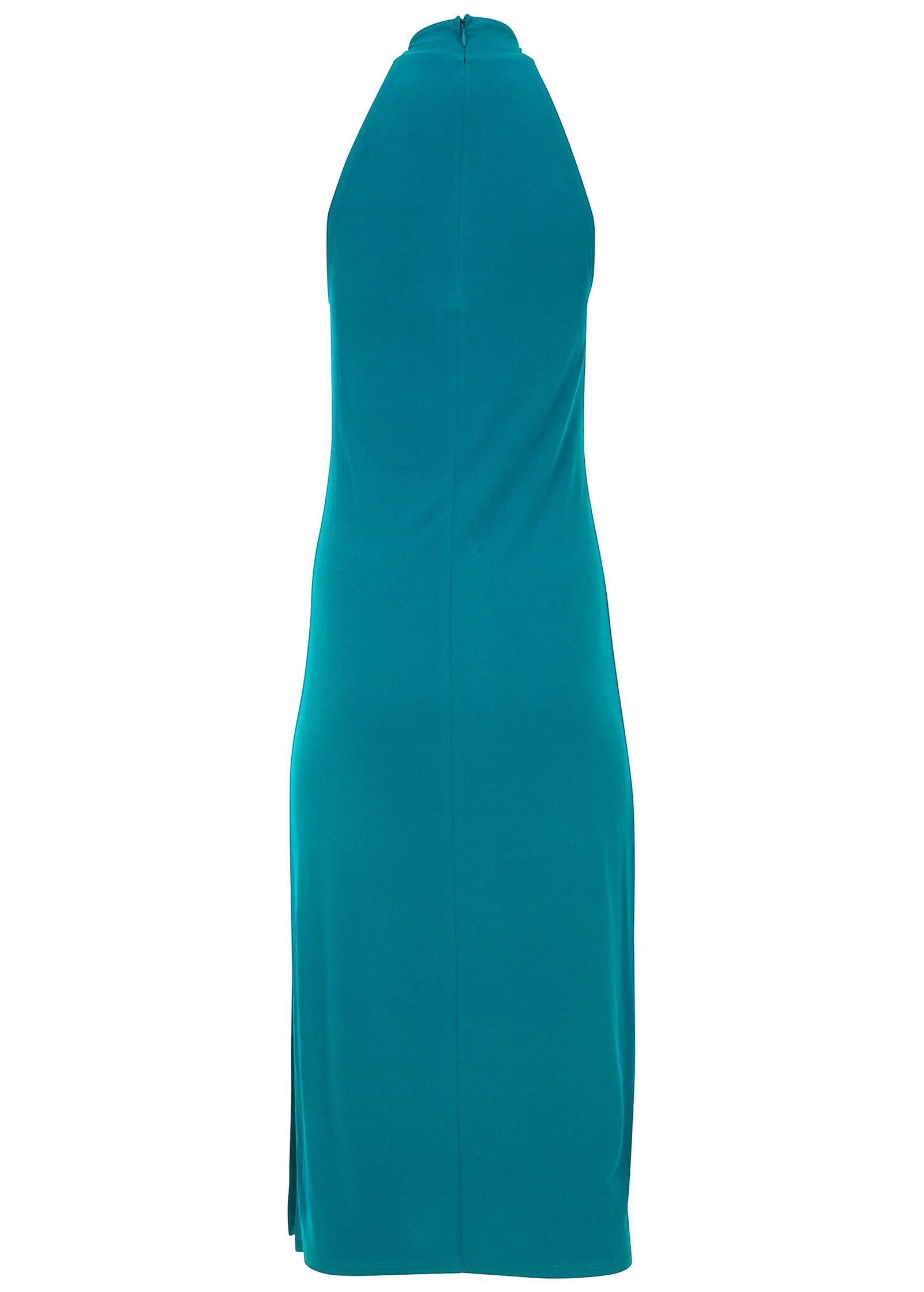 High Neck Midi Dress - Teal - Image 5