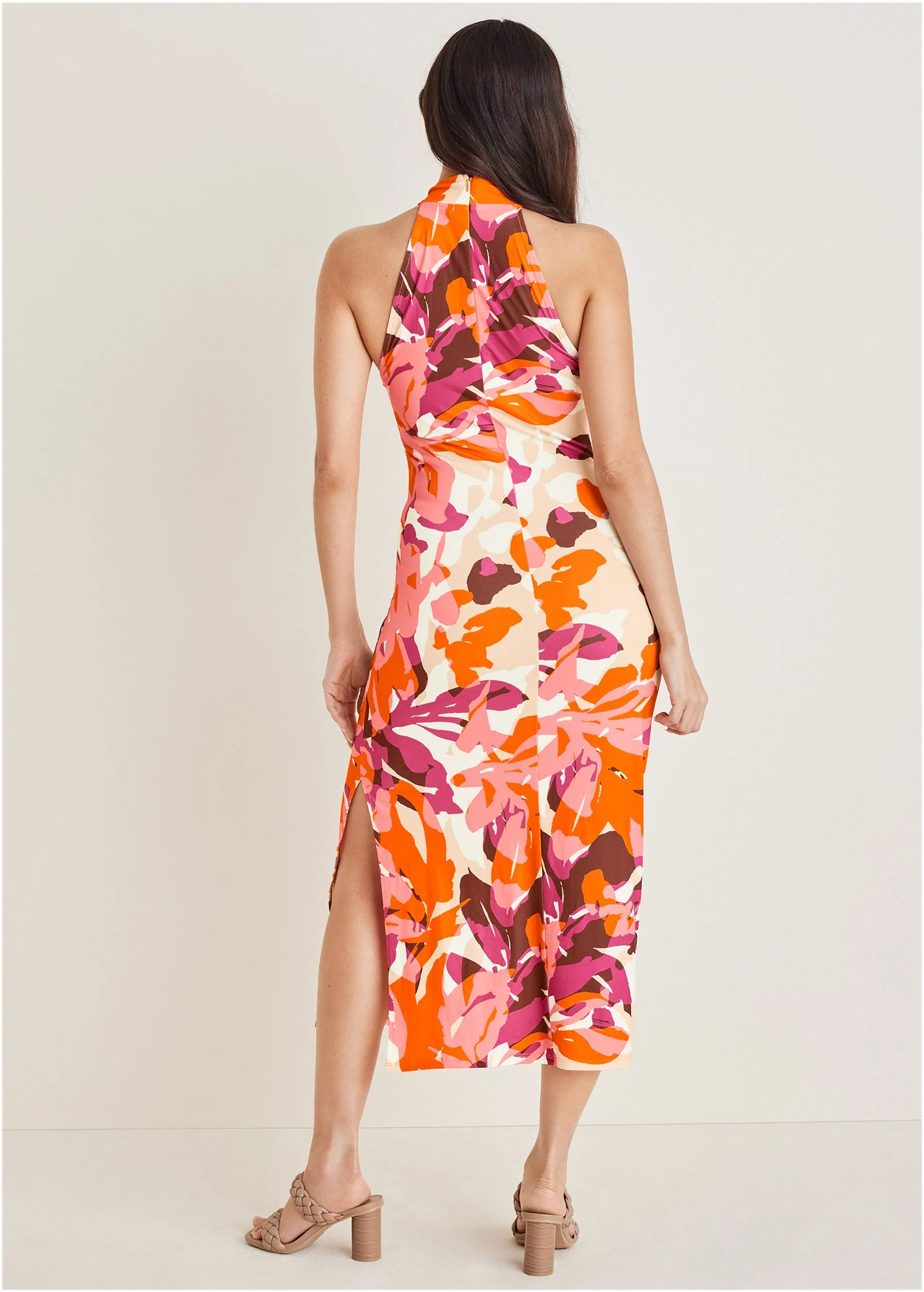 High Neck Midi Dress - Desert Floral - Image 2