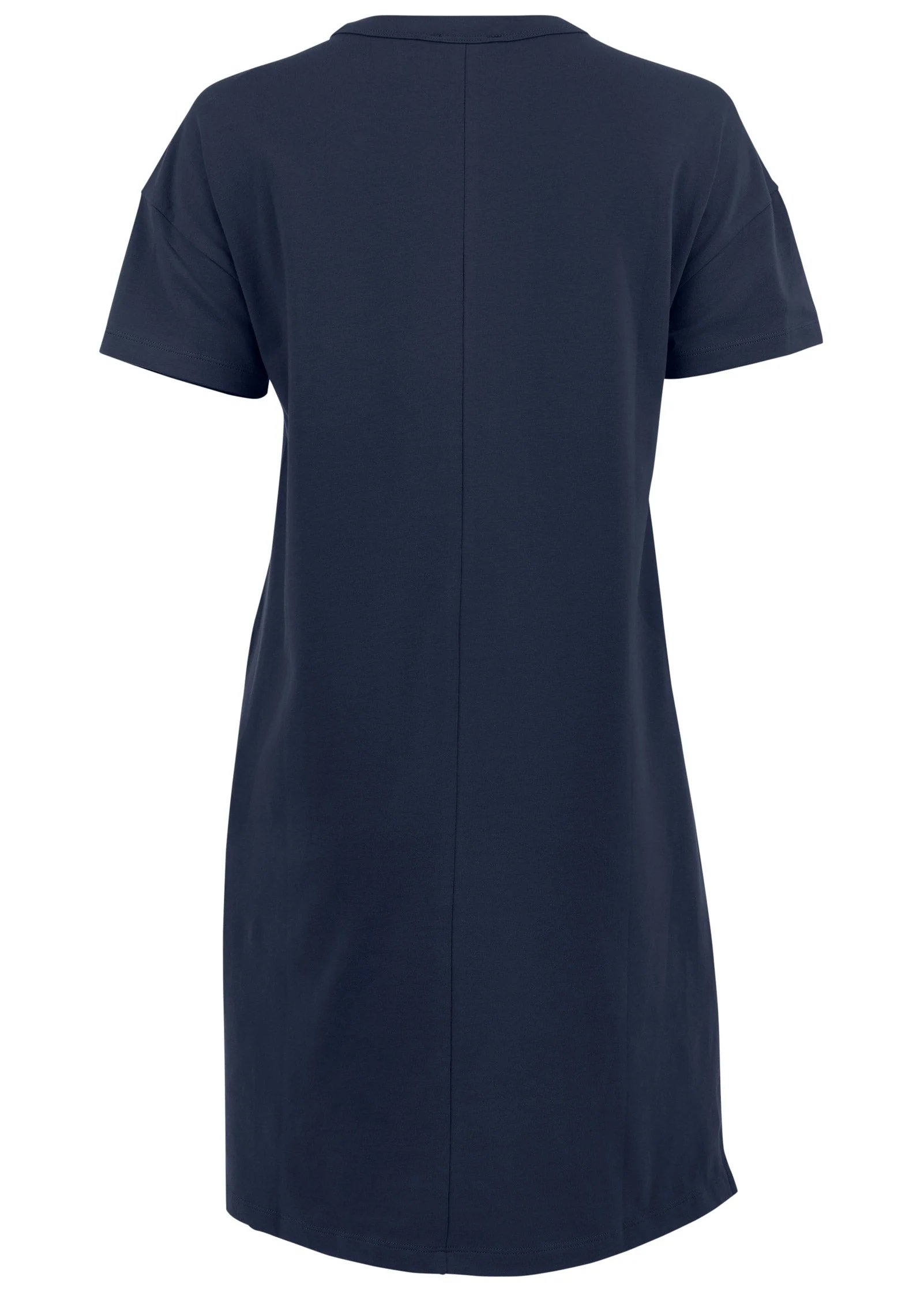 T-Shirt Dress - Navy - Image 4