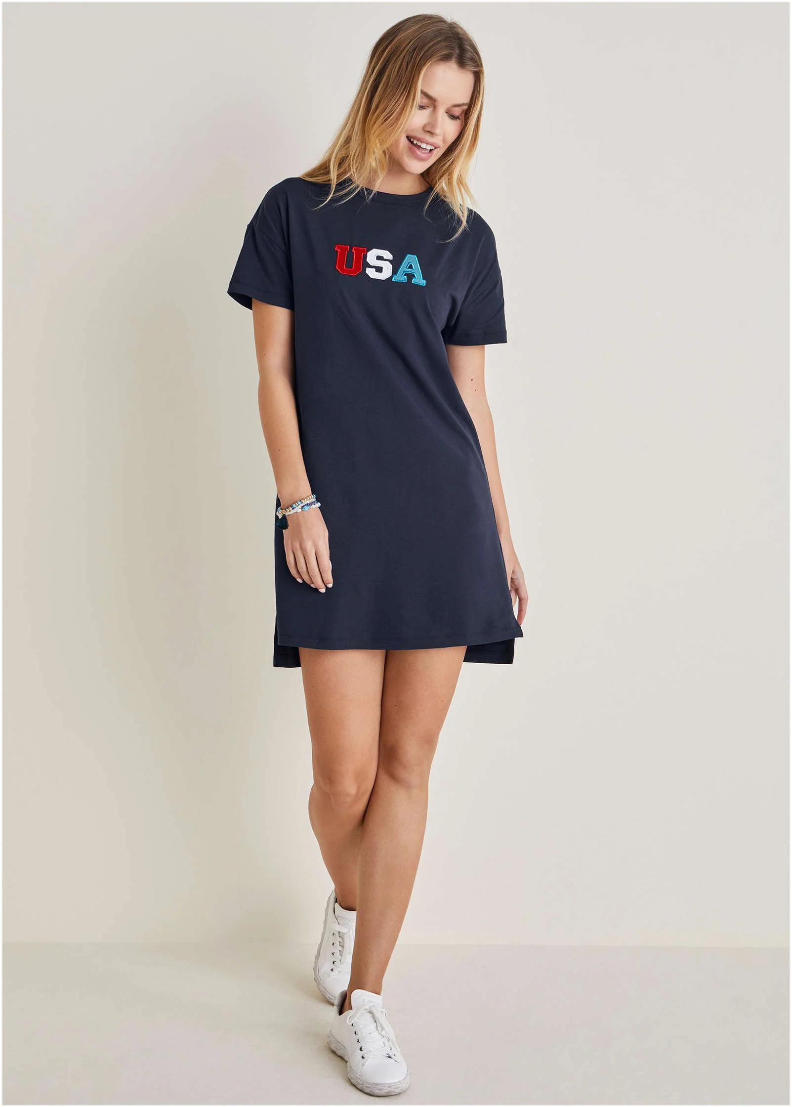T-Shirt Dress - Black Iris USA - Image 2