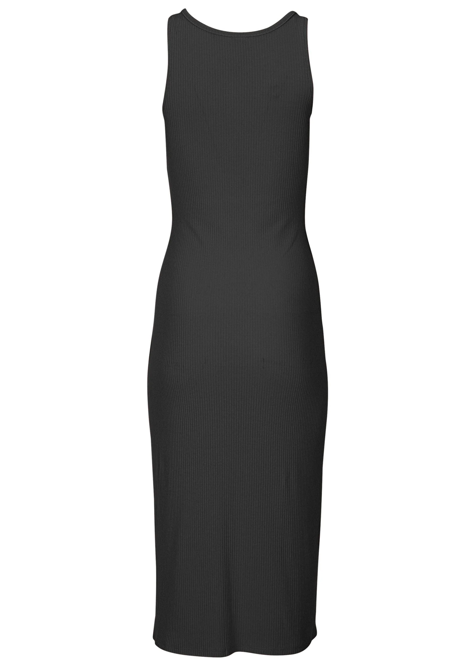 Henley Midi Dress - Jet Black - Image 4
