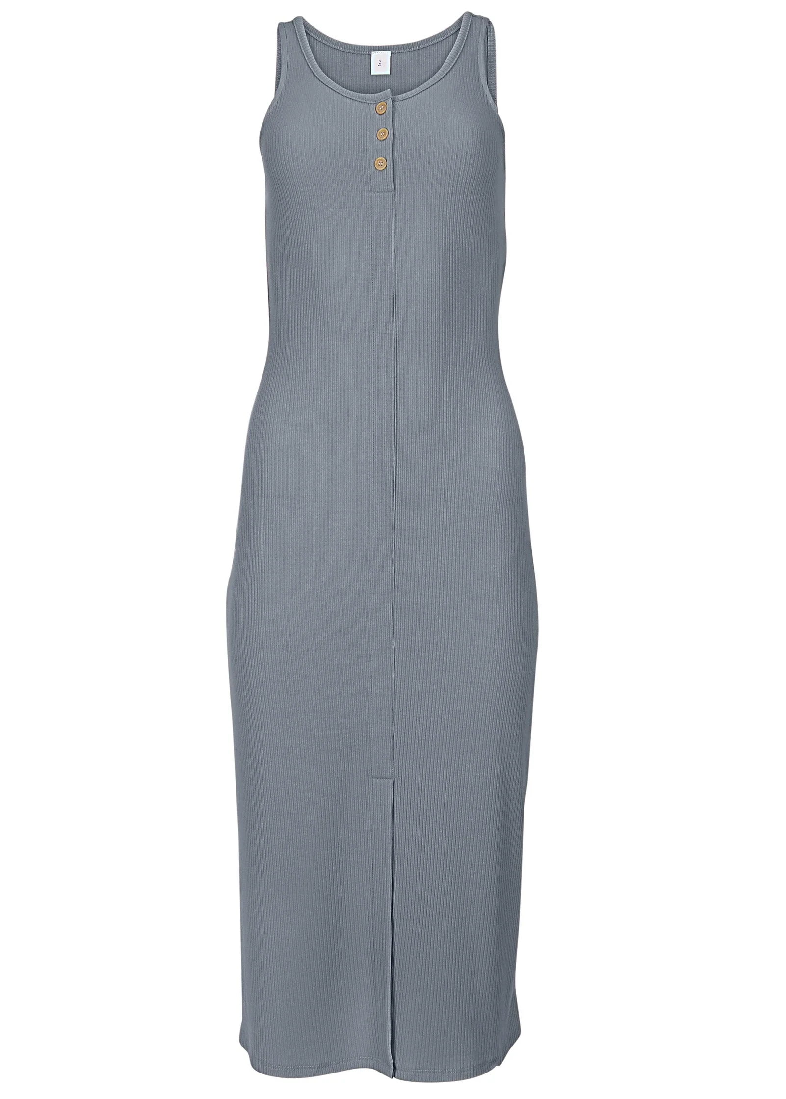 Henley Midi Dress - Seafog - Image 3