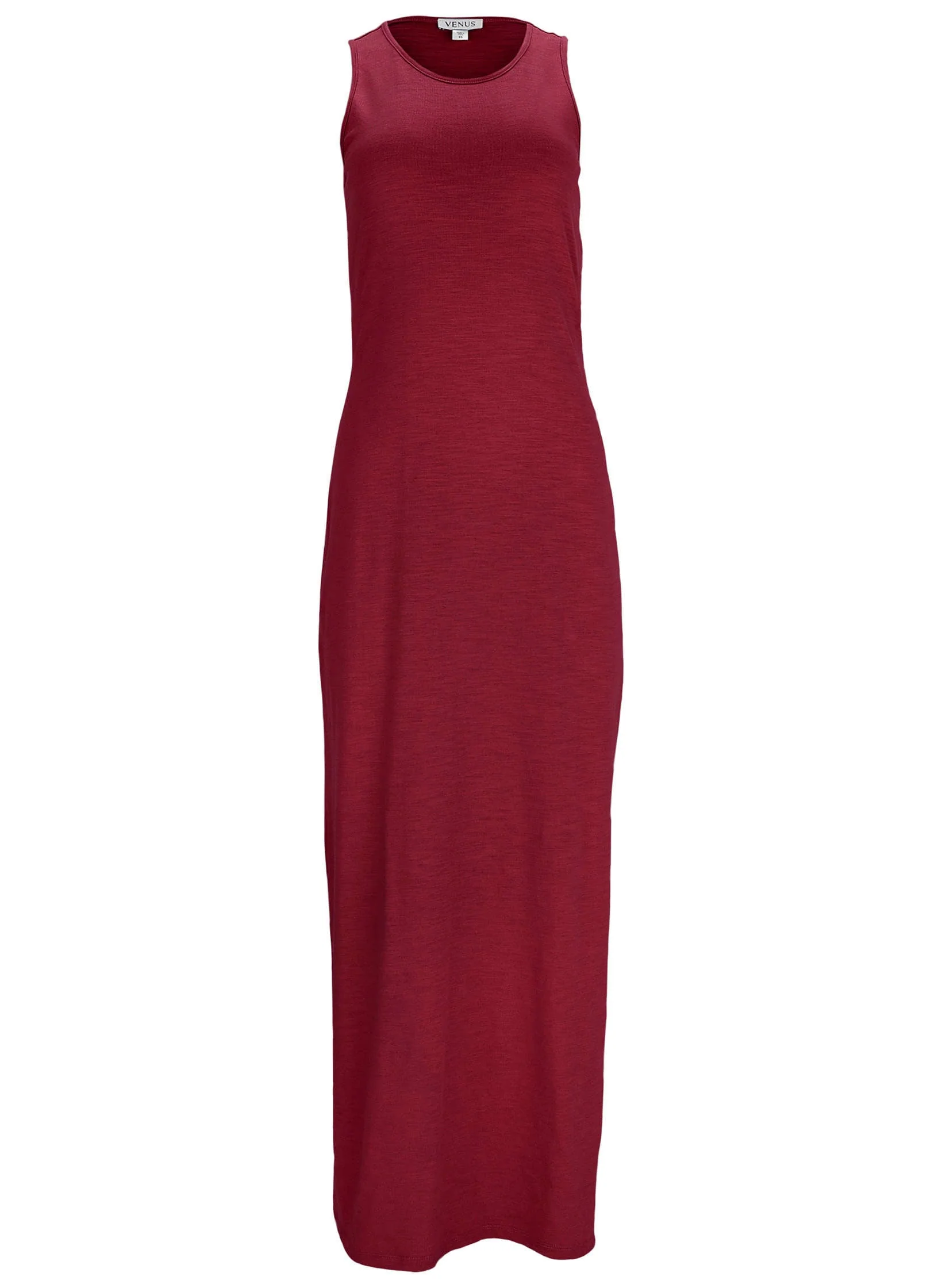 Tank Maxi Dress - Wine - Image 3