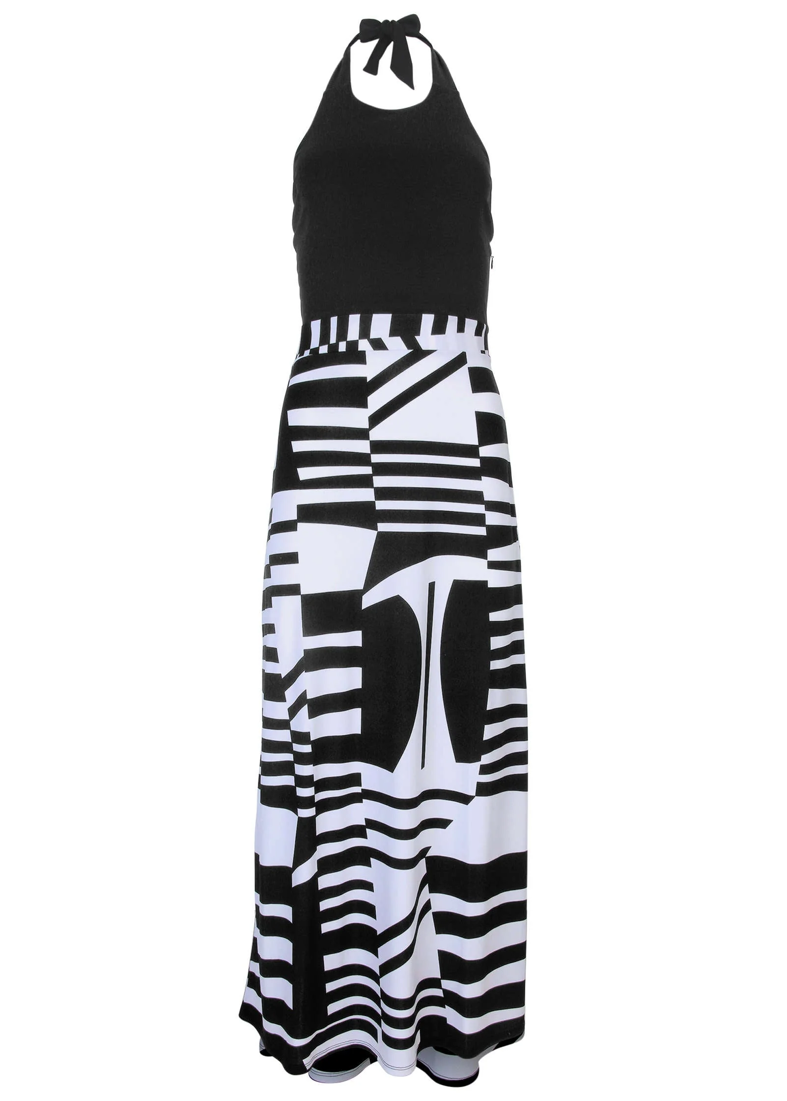 Twofer Maxi Dress - Modern Abstract - Image 3