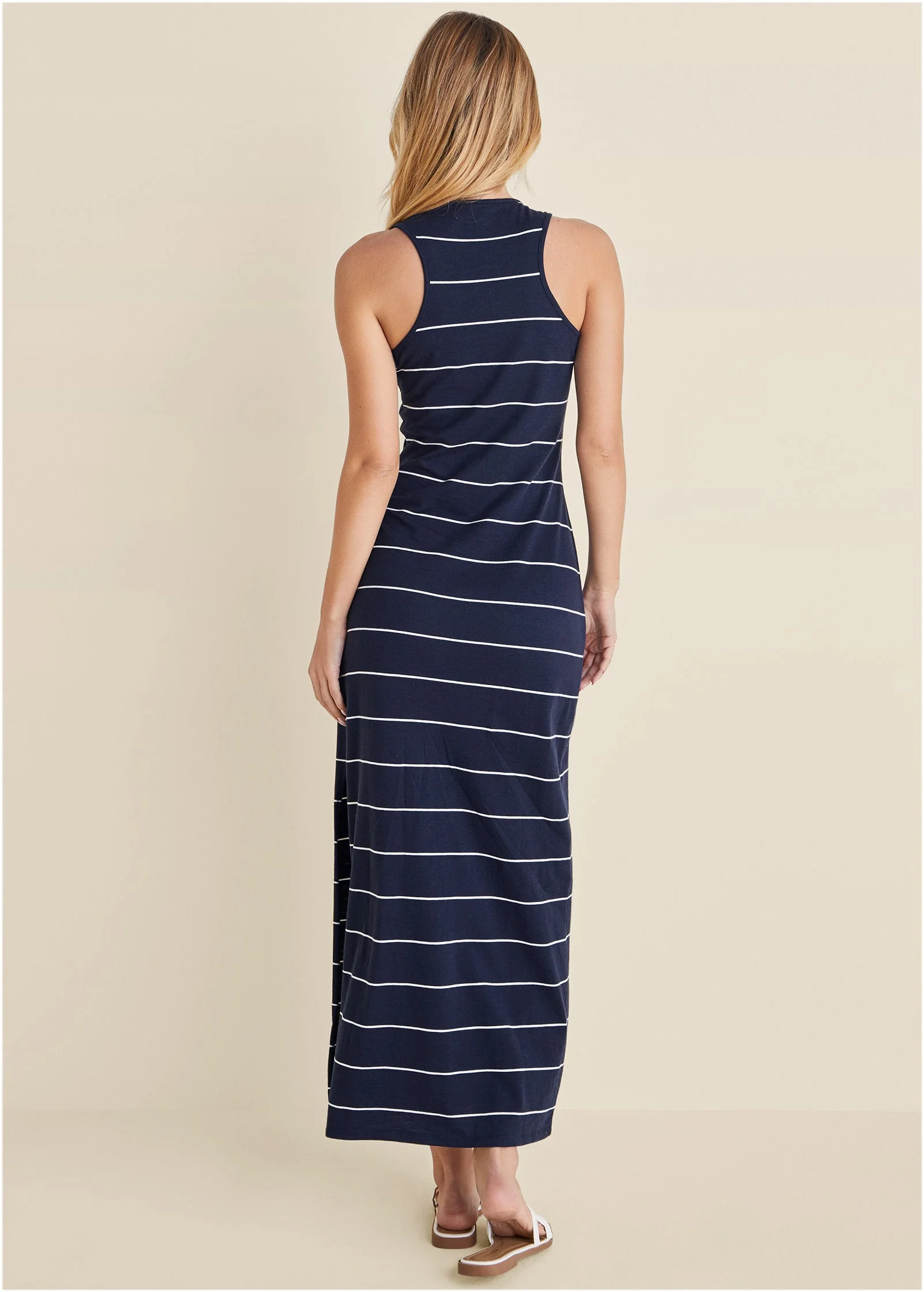 Tank Maxi Dress - Peacoat Combo - Image 2