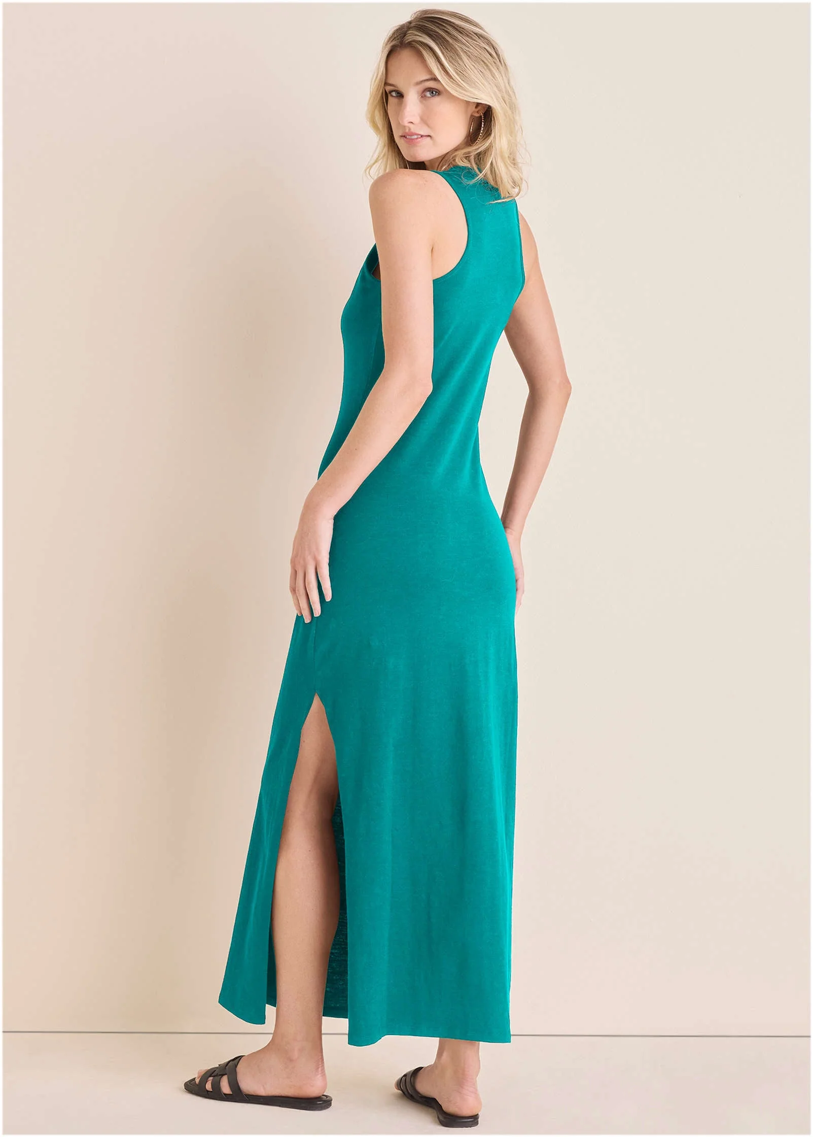 Tank Maxi Dress - Tropical Green - Image 2