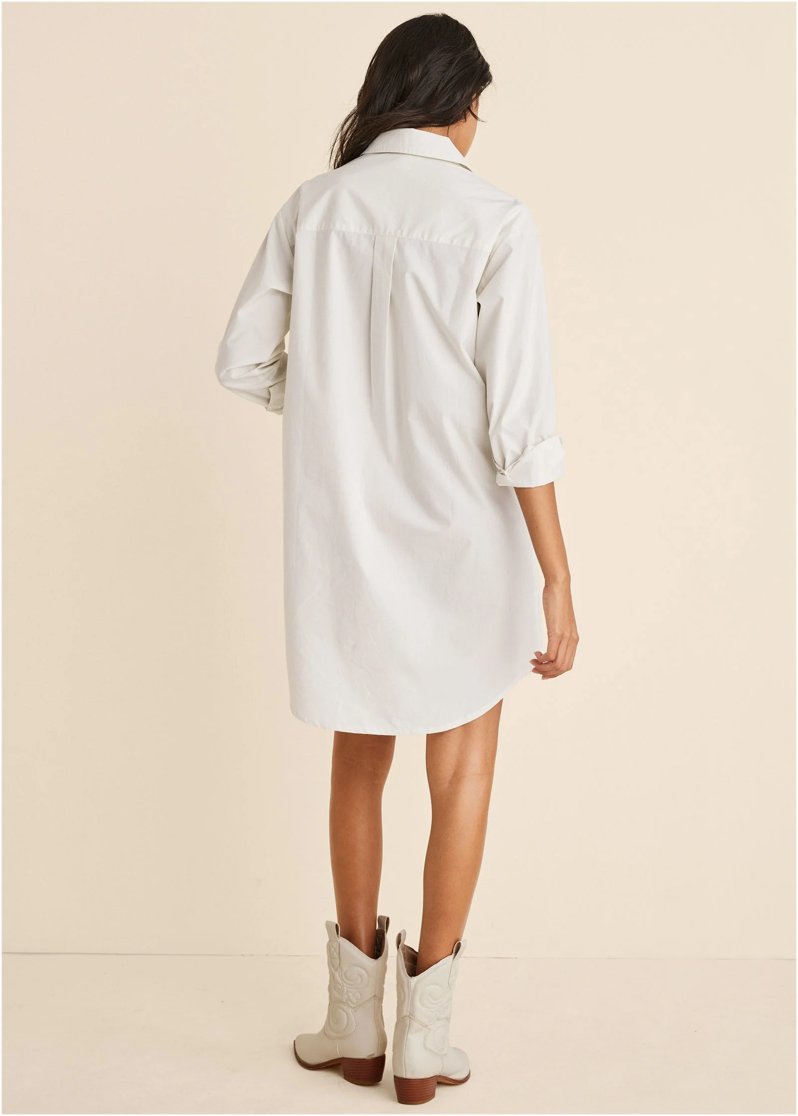 Shirt Dress - Cloud Dancer - Image 2