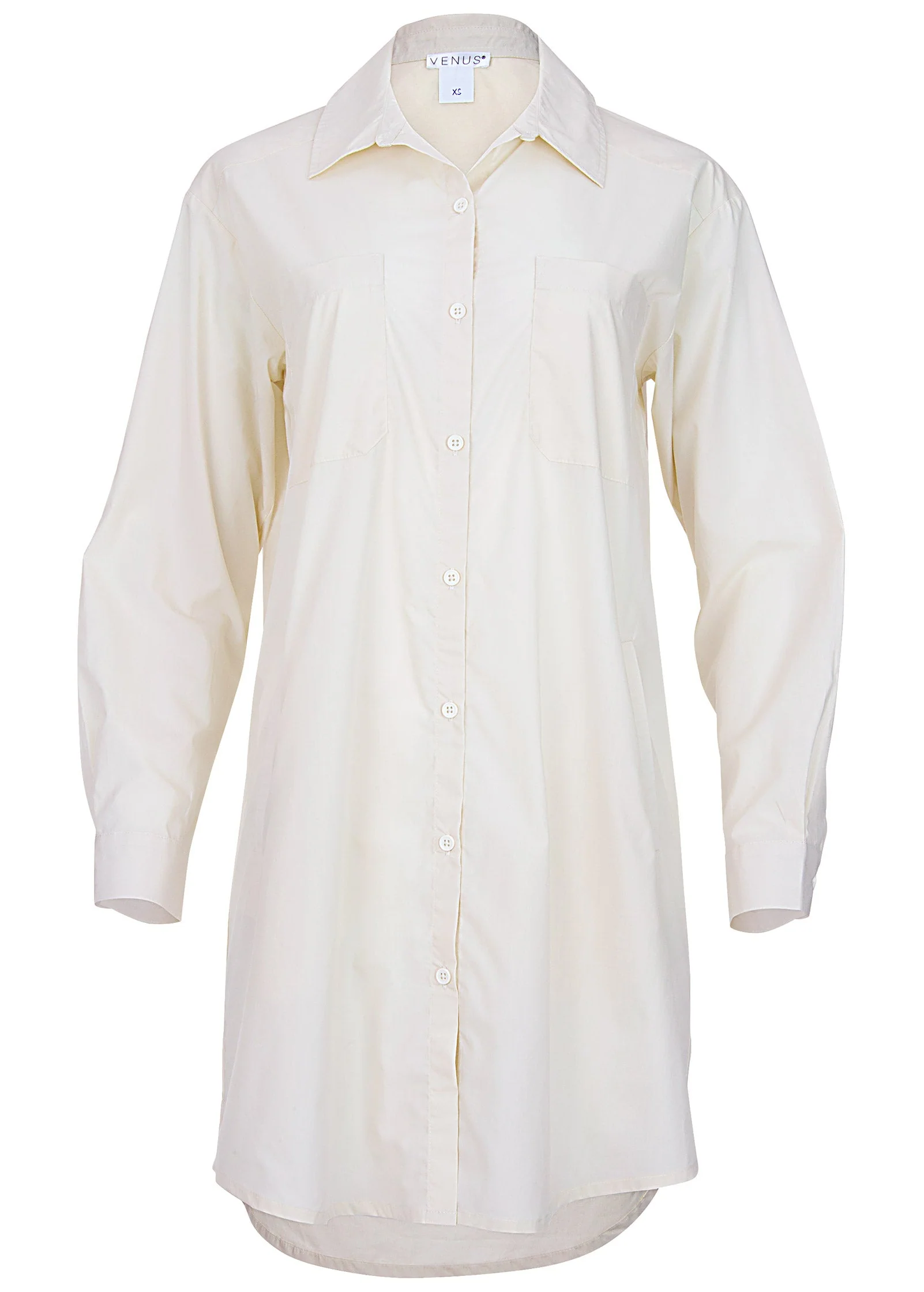 Shirt Dress - Cloud Dancer - Image 3