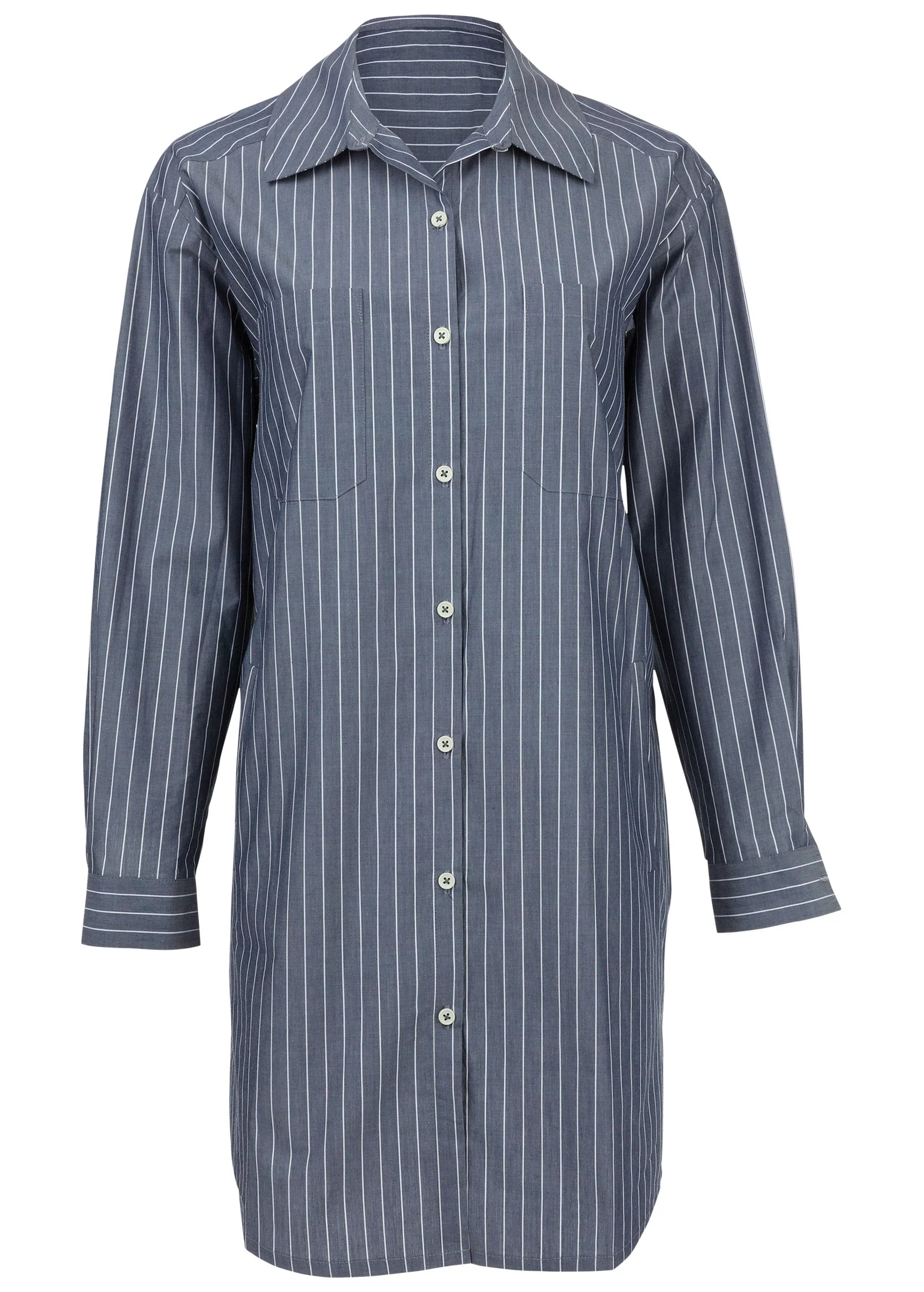 Shirt Dress - Navy Combo - Image 3