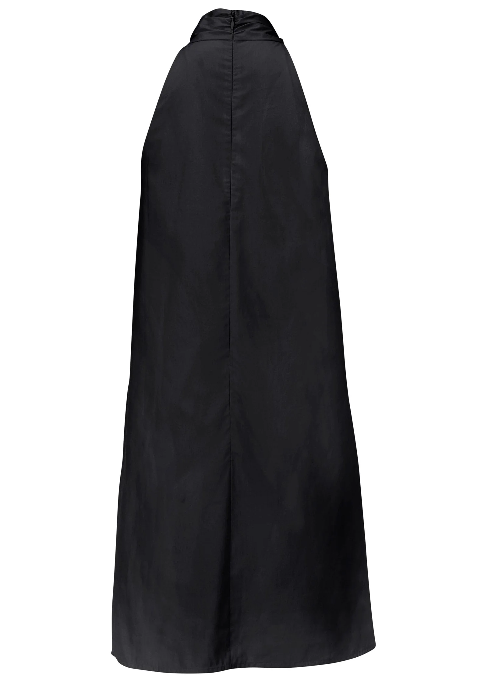 Twist Halter Dress - Jet Black - Image 5