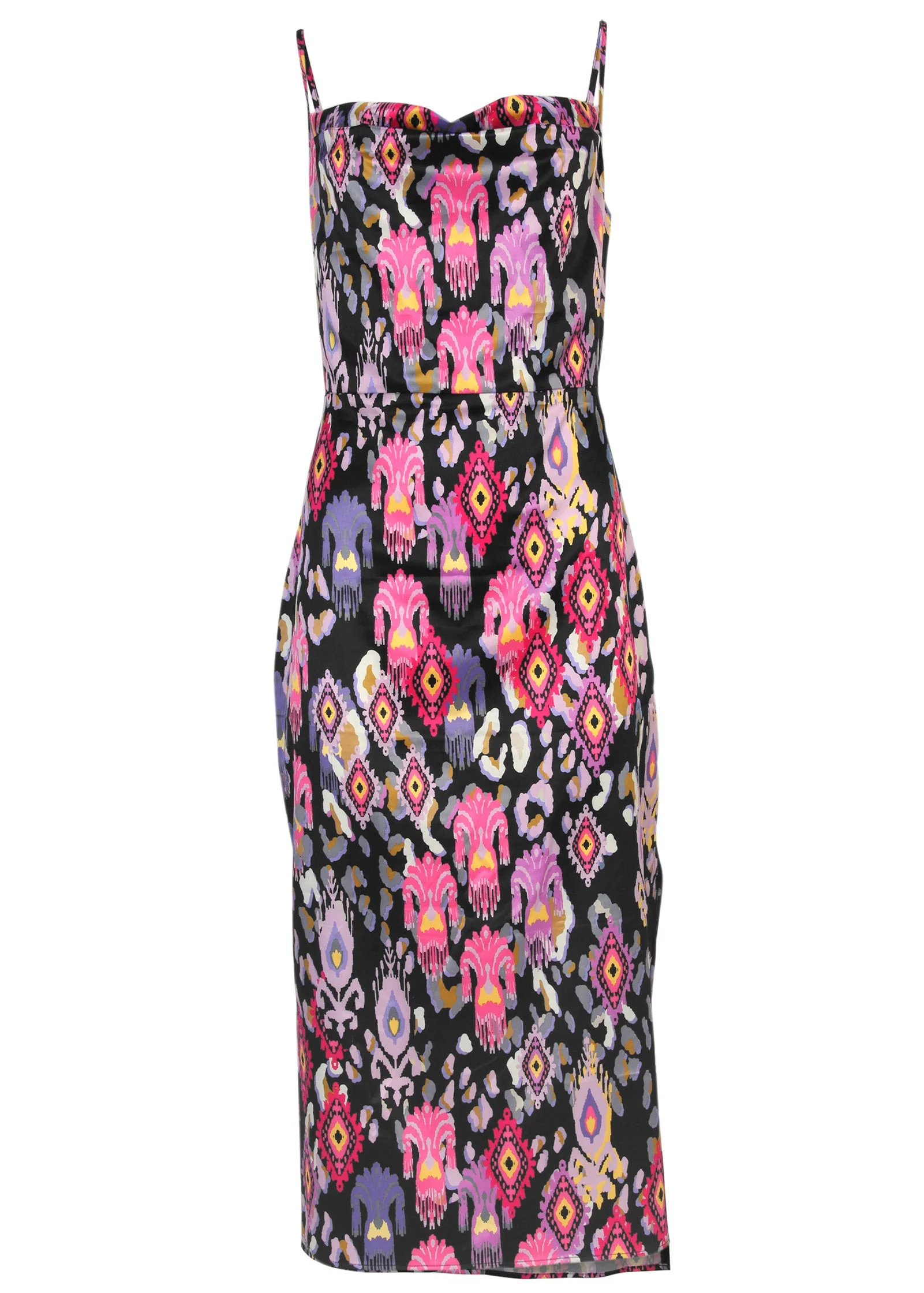 Cowl Neck Slip Dress - Desert Ikat Black - Image 4