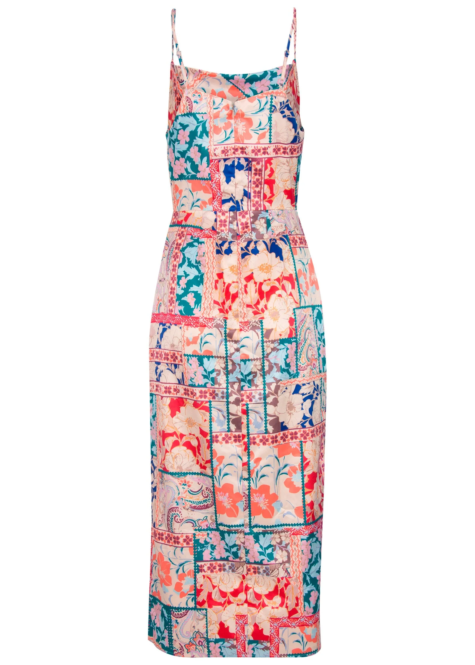 Cowl Neck Slip Dress - Venetian Patchwork - Image 5