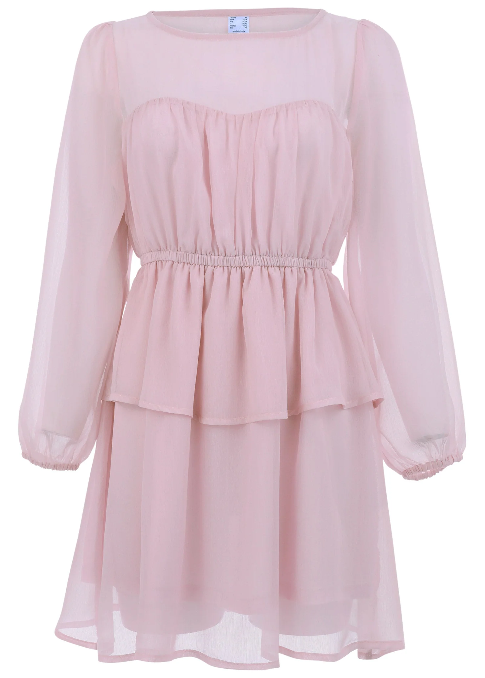 Sheer Beauty Mini Dress - Lilac - Image 4