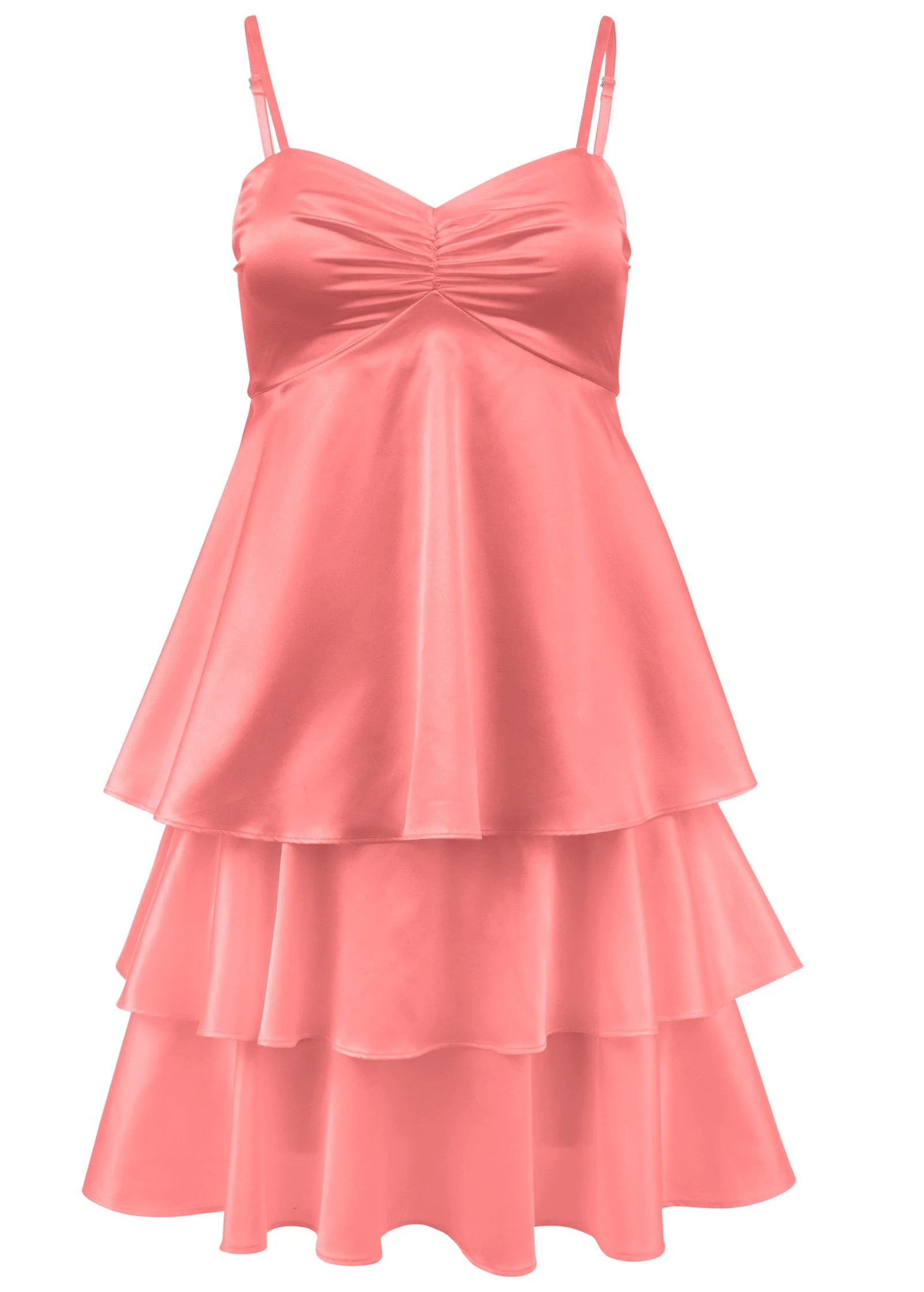 Tiered Sweetheart Mini - Coral - Image 4