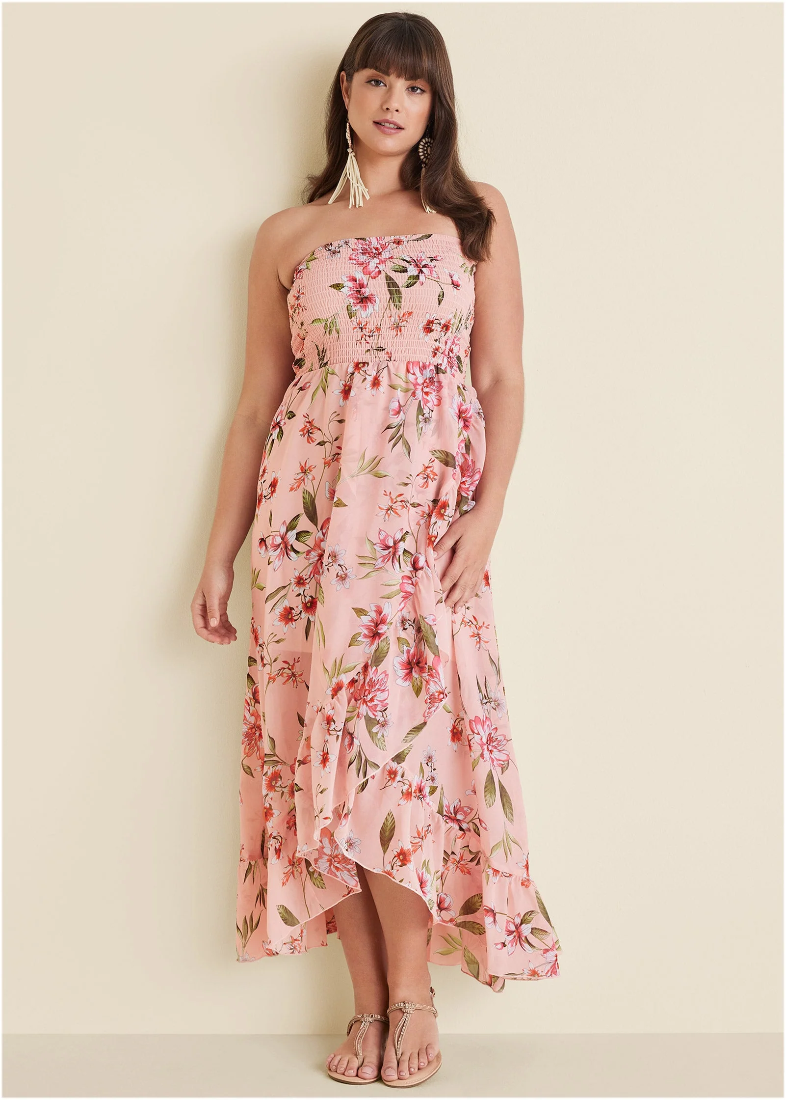 Strapless Ruffle Maxi - Ethereal Floral - Image 5