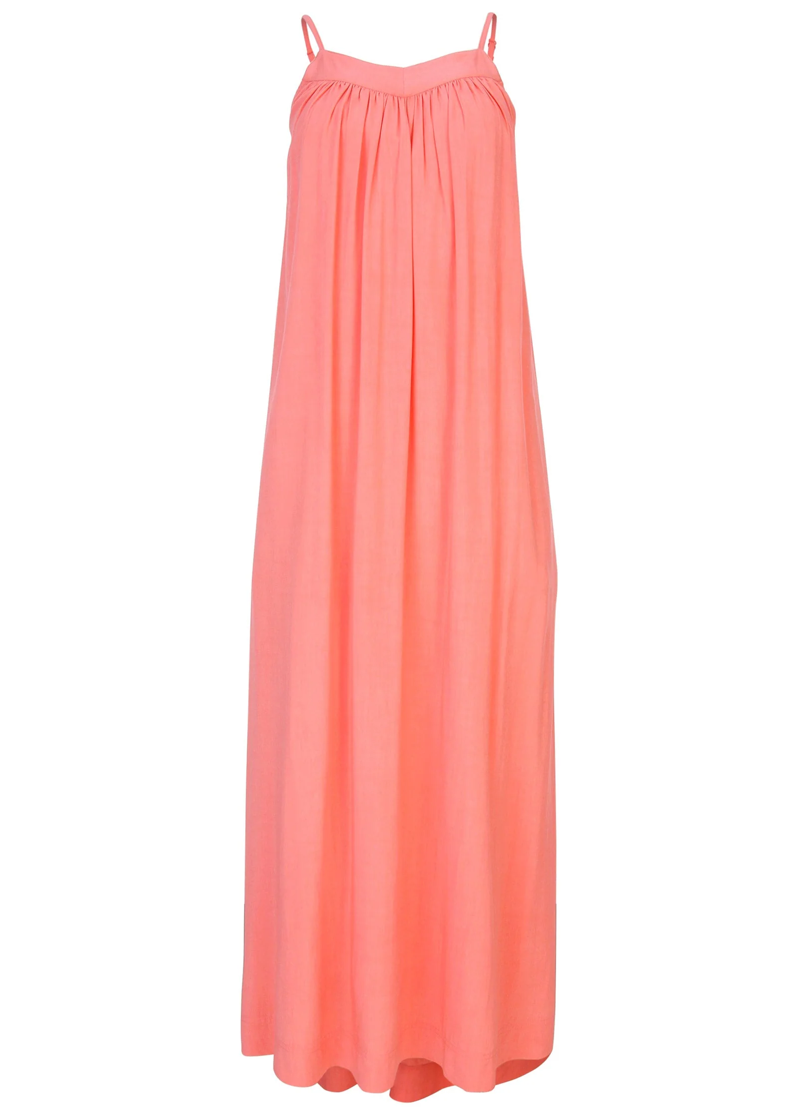 V-Neck Maxi Dress - Coral - Image 3